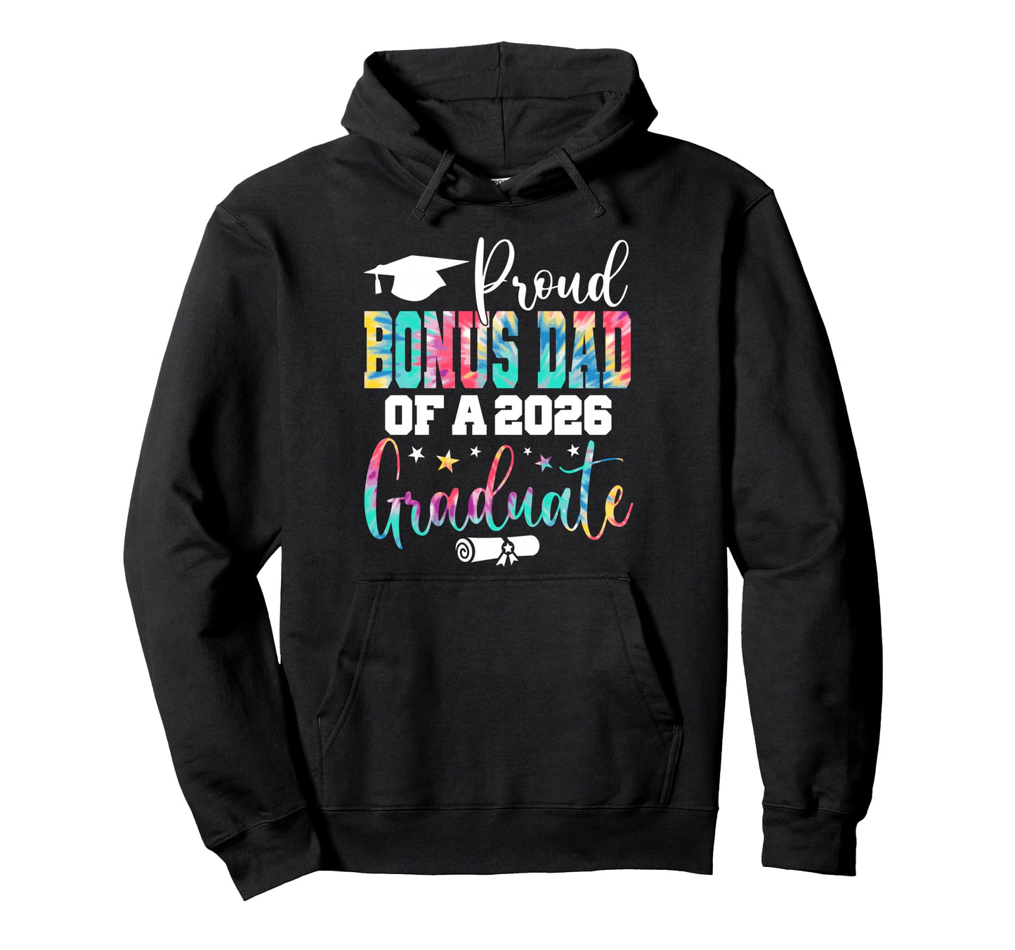 Senior 2026 Proud Bonus Dad Class 2026 Hoodie - Minimalist Print Unisex - T-Shirt, Sweatshirt, Hoodie
