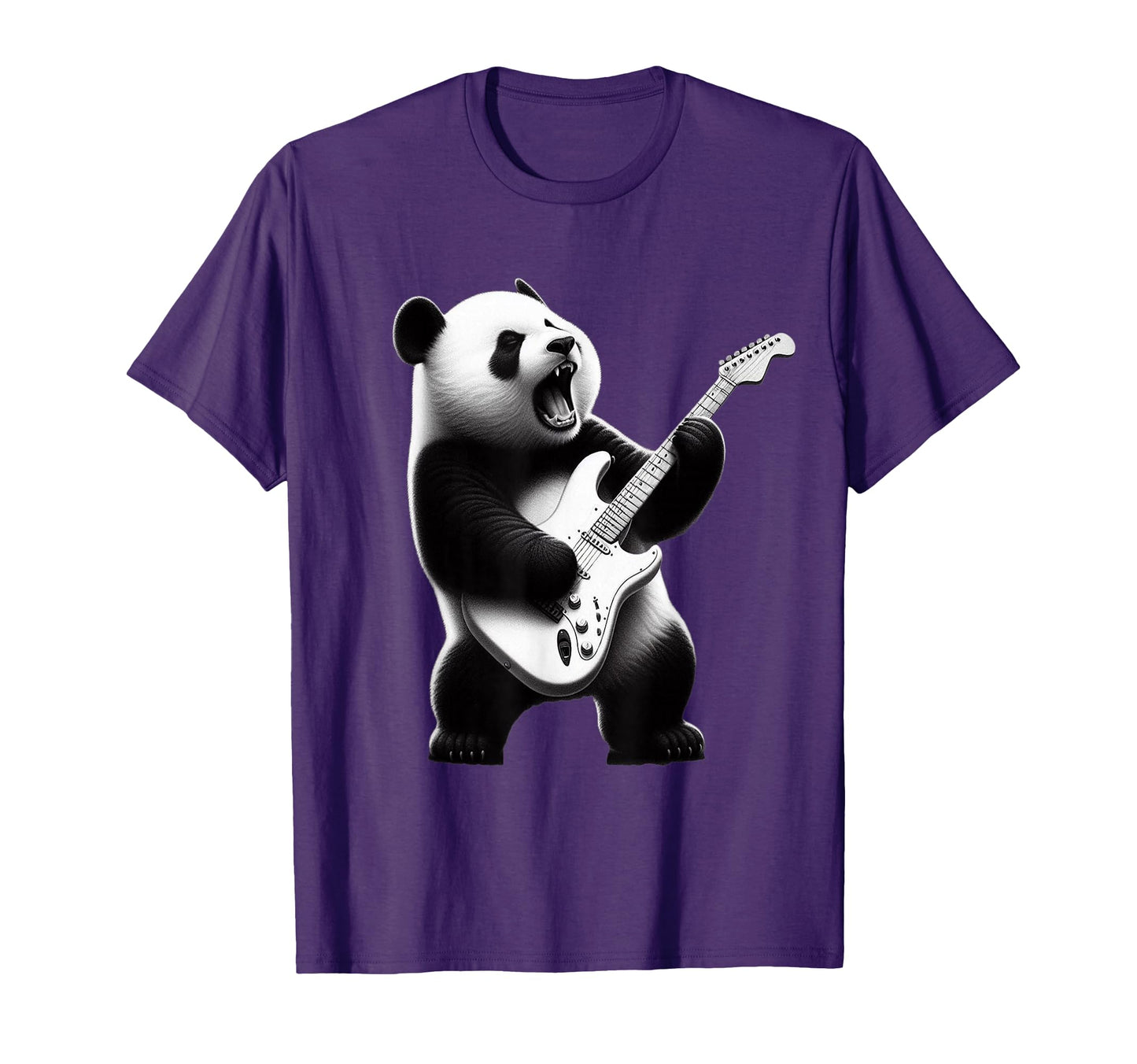Rock Panda Bear Playing Guitar T-Shirt - Streetwear Style Men Women - T-Shirt, Sweatshirt, Hoodie
