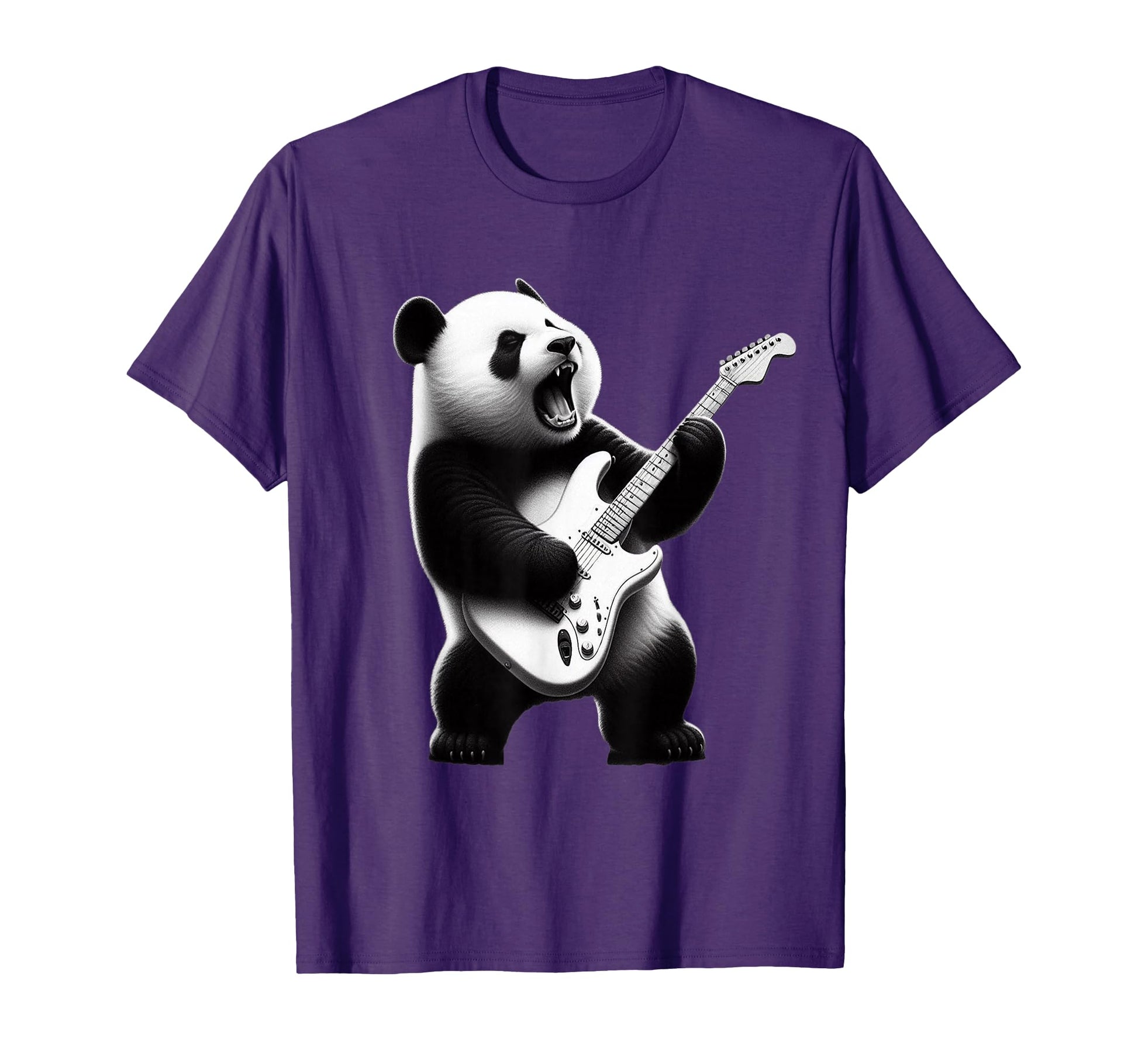 Rock Panda Bear Playing Guitar T-Shirt - Streetwear Style Men Women - T-Shirt, Sweatshirt, Hoodie
