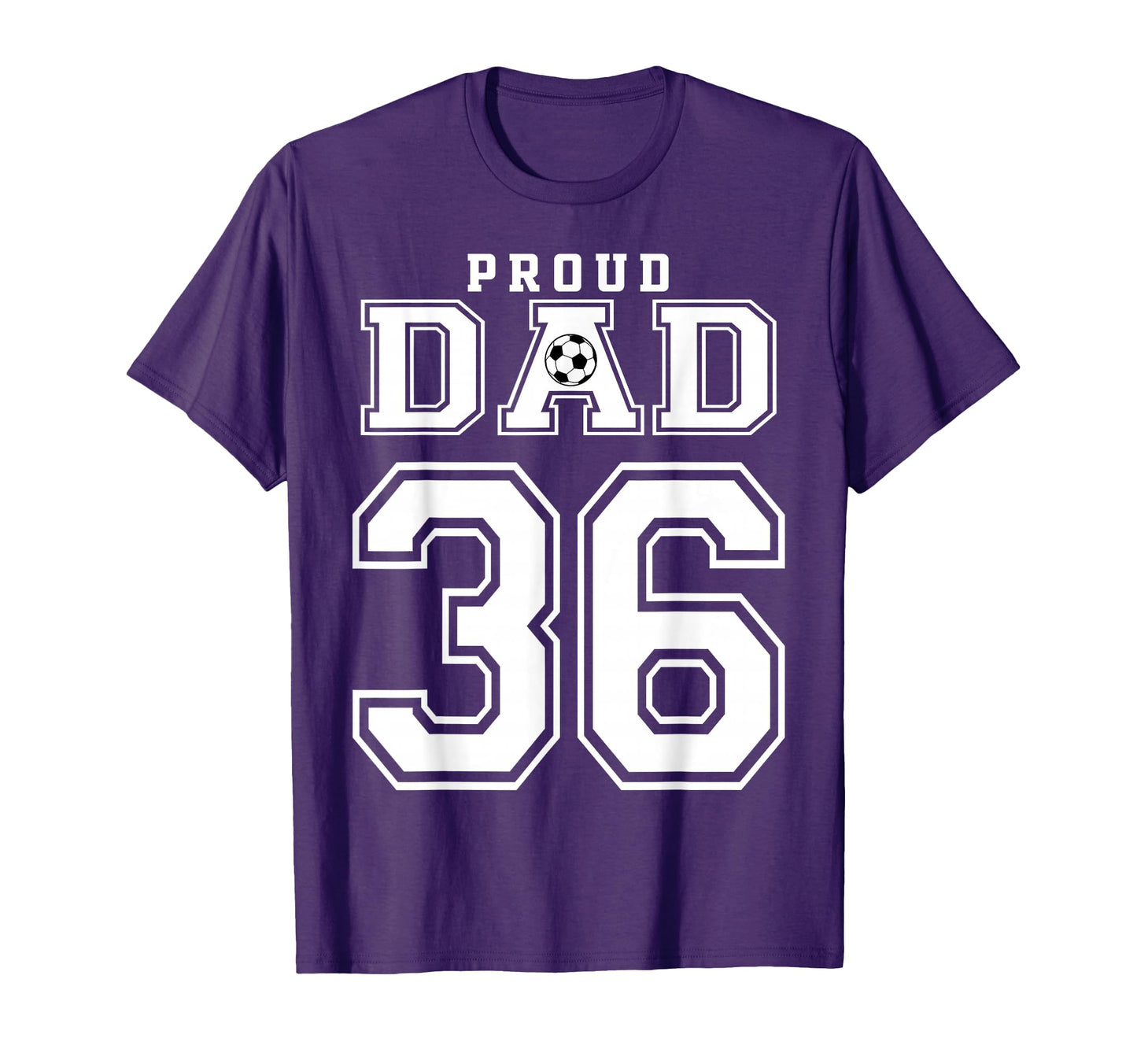 Number 36 Custom Proud Soccer Futbol T-Shirt - Trendy Graphic Men Women - T-Shirt, Sweatshirt, Hoodie