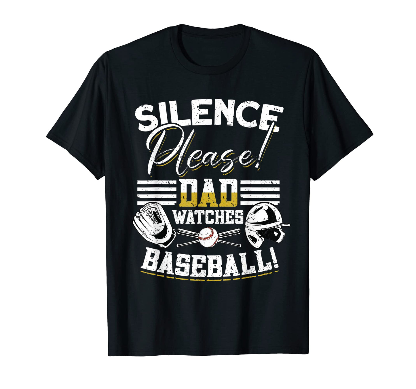 Mens Silence Please Dad Watches T-Shirt - Custom Art Print for Adults - T-Shirt, Sweatshirt, Hoodie
