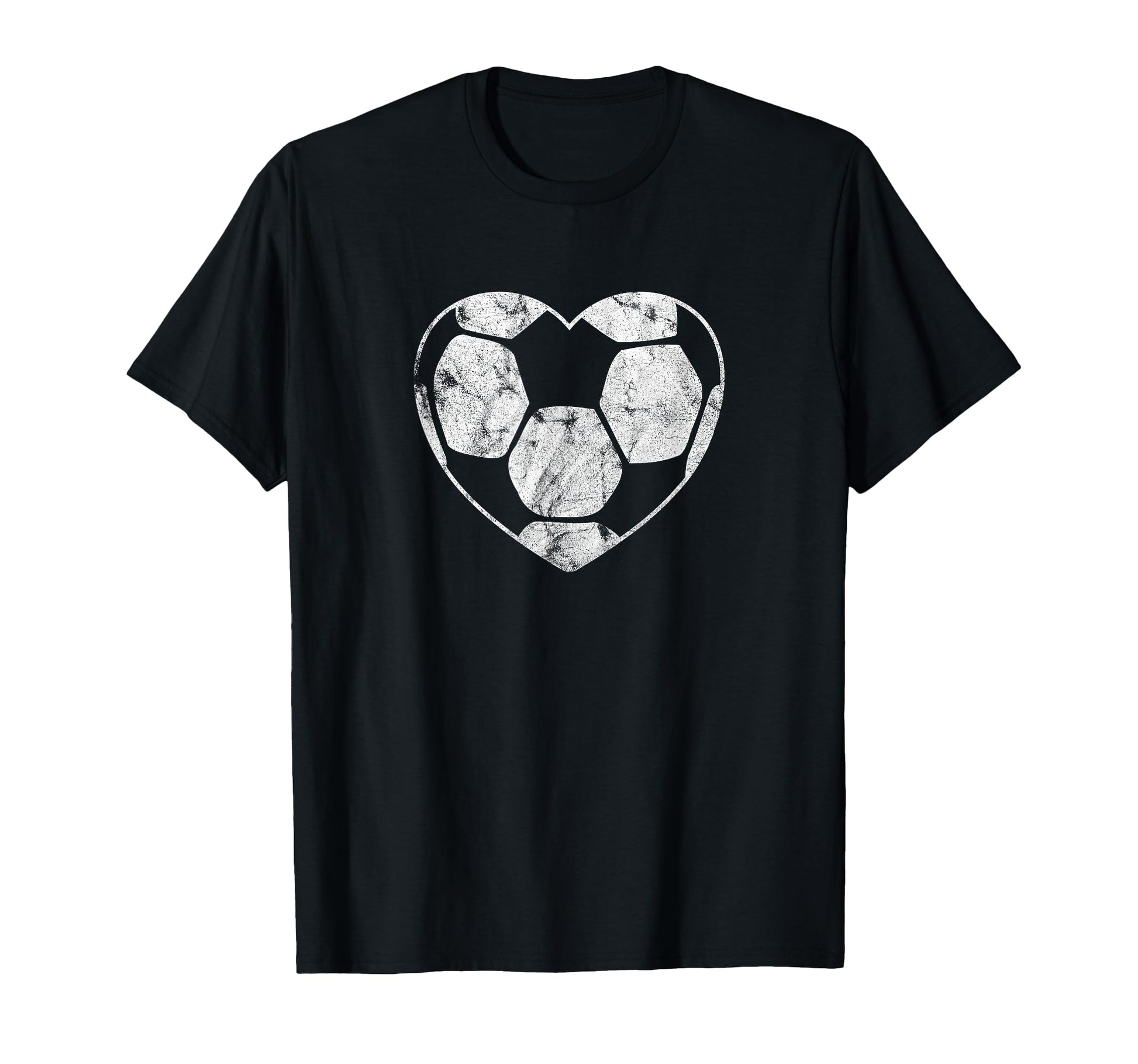 Soccer Ball Heart Shape Mom Parent Fan T-Shirt - Graphic Print Unisex - T-Shirt, Sweatshirt, Hoodie