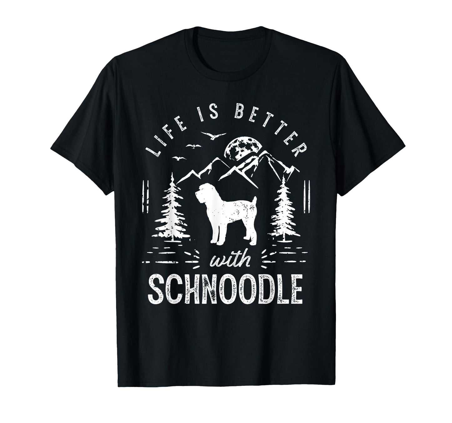 Schnoodle Life Better Mom Dad Dog T-Shirt - Aesthetic Graphic Unisex - T-Shirt, Sweatshirt, Hoodie