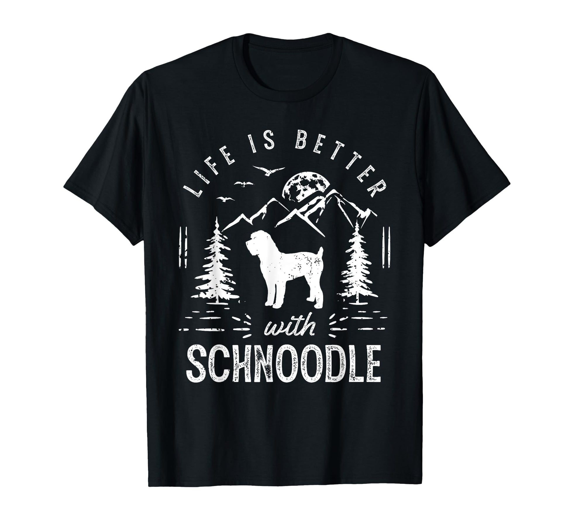 Schnoodle Life Better Mom Dad Dog T-Shirt - Aesthetic Graphic Unisex - T-Shirt, Sweatshirt, Hoodie