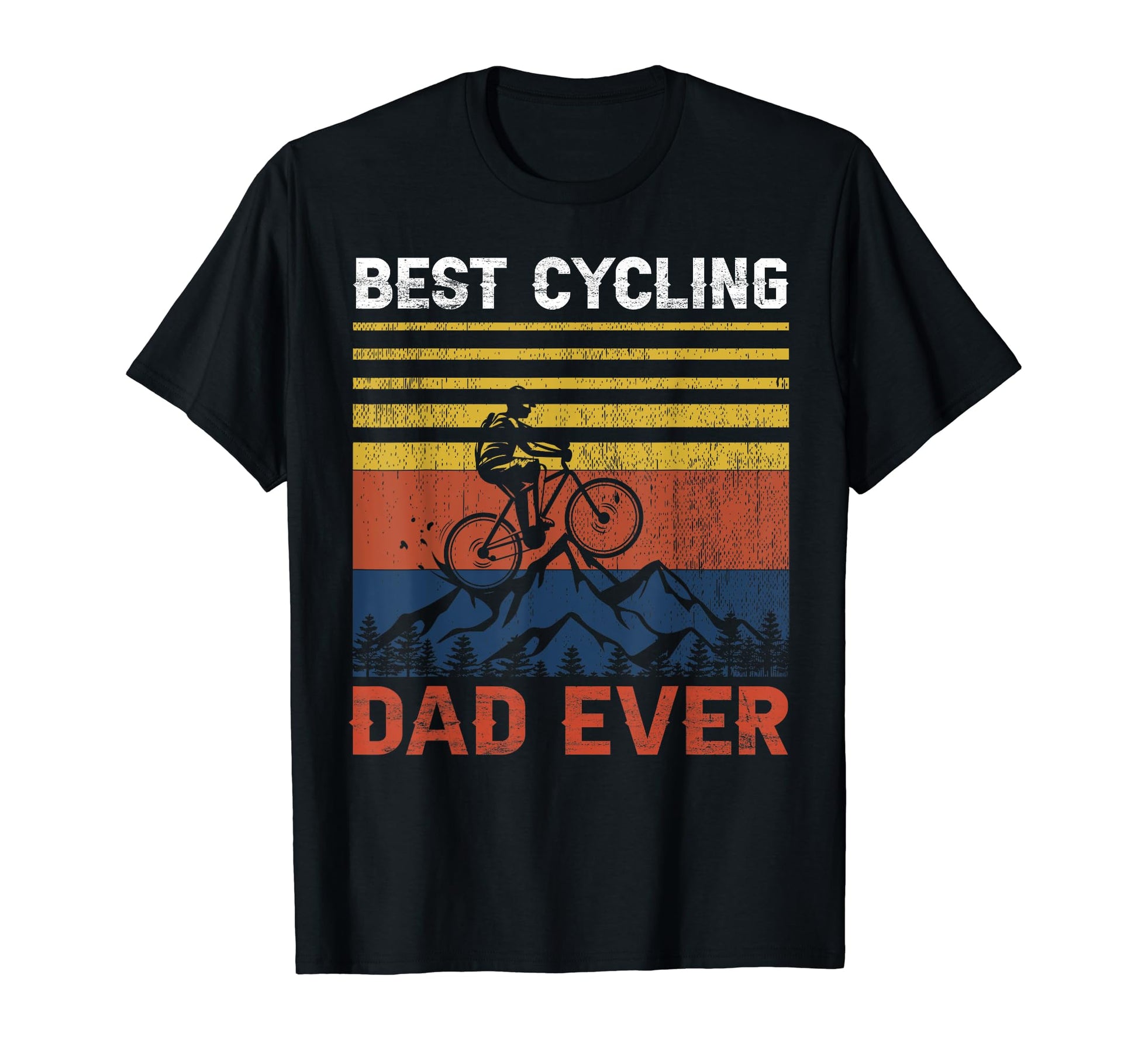 Best Cycling Dad Ever Cycle Bicycle T-Shirt - Graphic Print for Adults - T-Shirt, Sweatshirt, Hoodie