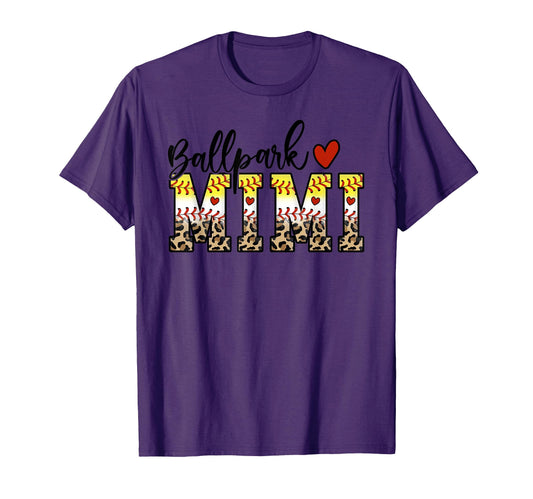 Ballpark Mimi Baseball Softball Mom T-Shirt - Graphic Print for Adults - T-Shirt, Sweatshirt, Hoodie