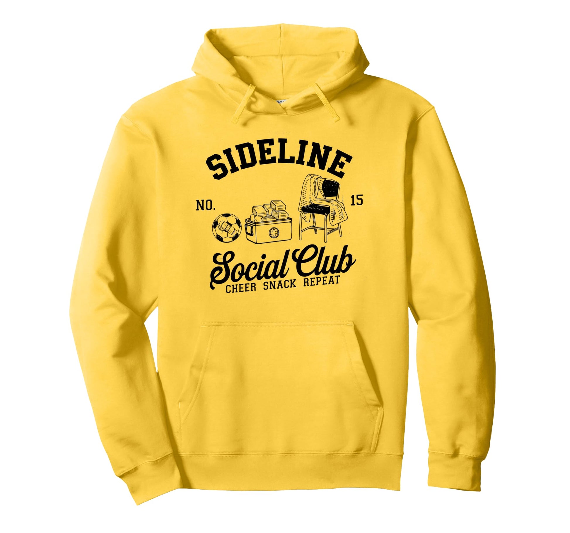 Sideline Social Club Soccer Mom Game Day Hoodie - Minimalist Print Unisex - T-Shirt, Sweatshirt, Hoodie