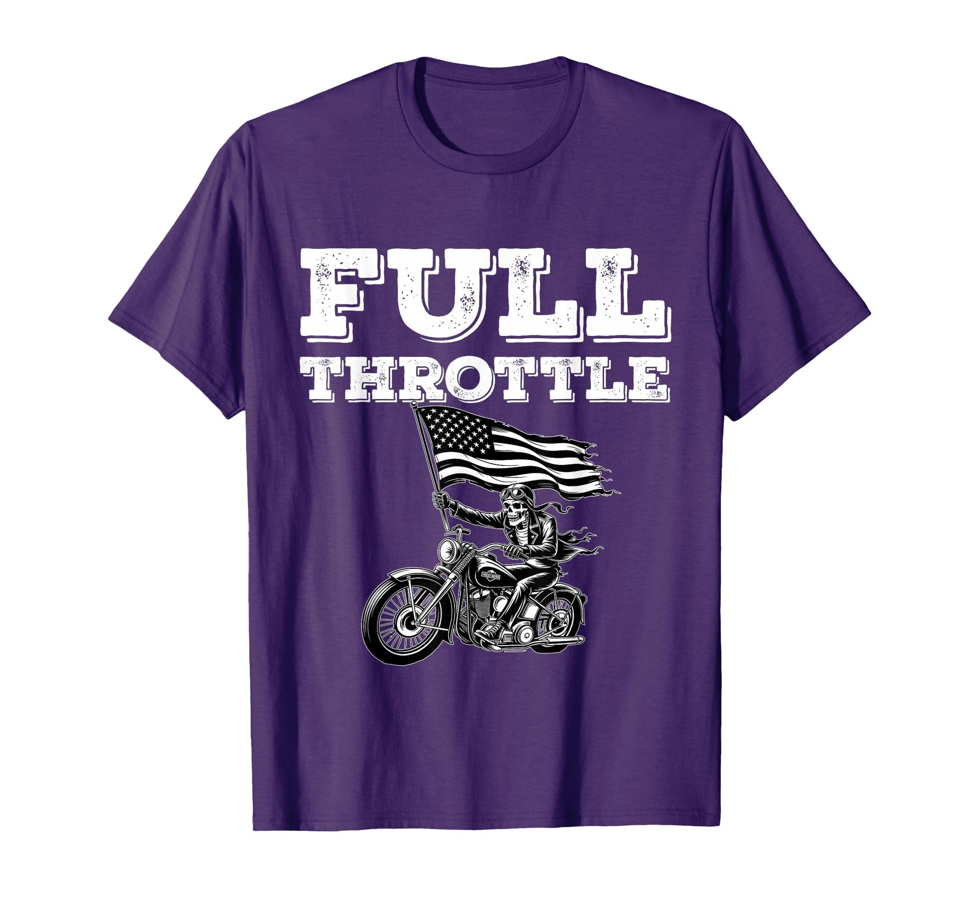 Patriotic Skeleton Biker Dad Usa T-Shirt - Aesthetic Graphic Men Women - T-Shirt, Sweatshirt, Hoodie