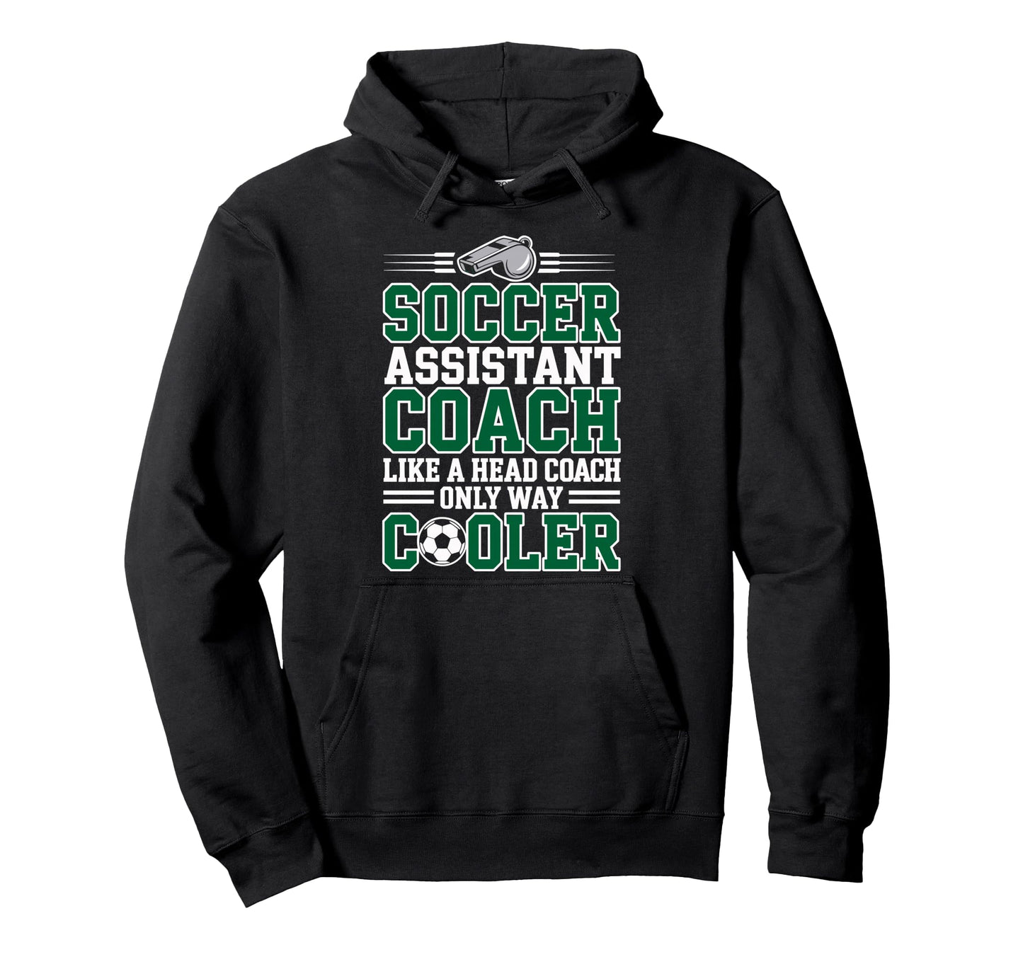 Soccer Assistant Coach Like Head Hoodie - Minimalist Print for Adults - T-Shirt, Sweatshirt, Hoodie