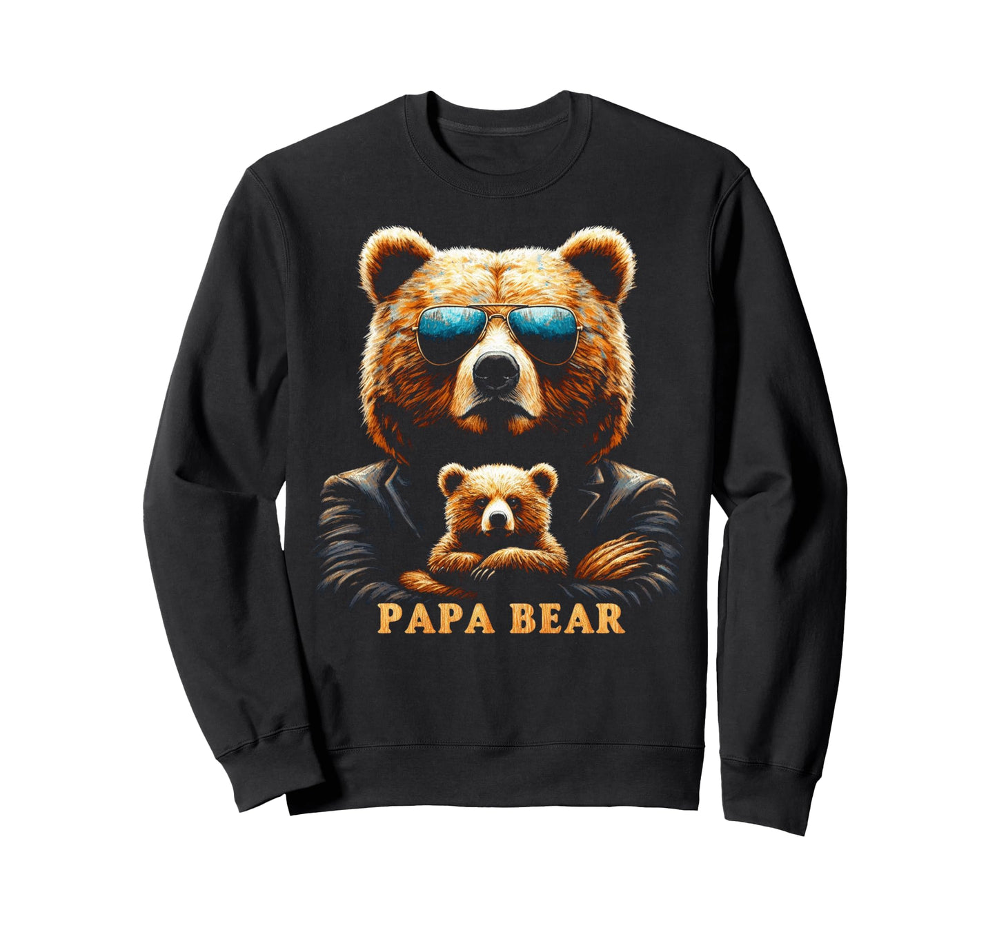 Papa Bear Funny Bears Animal Sweatshirt - Casual Everyday Wear for Adults - T-Shirt, Sweatshirt, Hoodie
