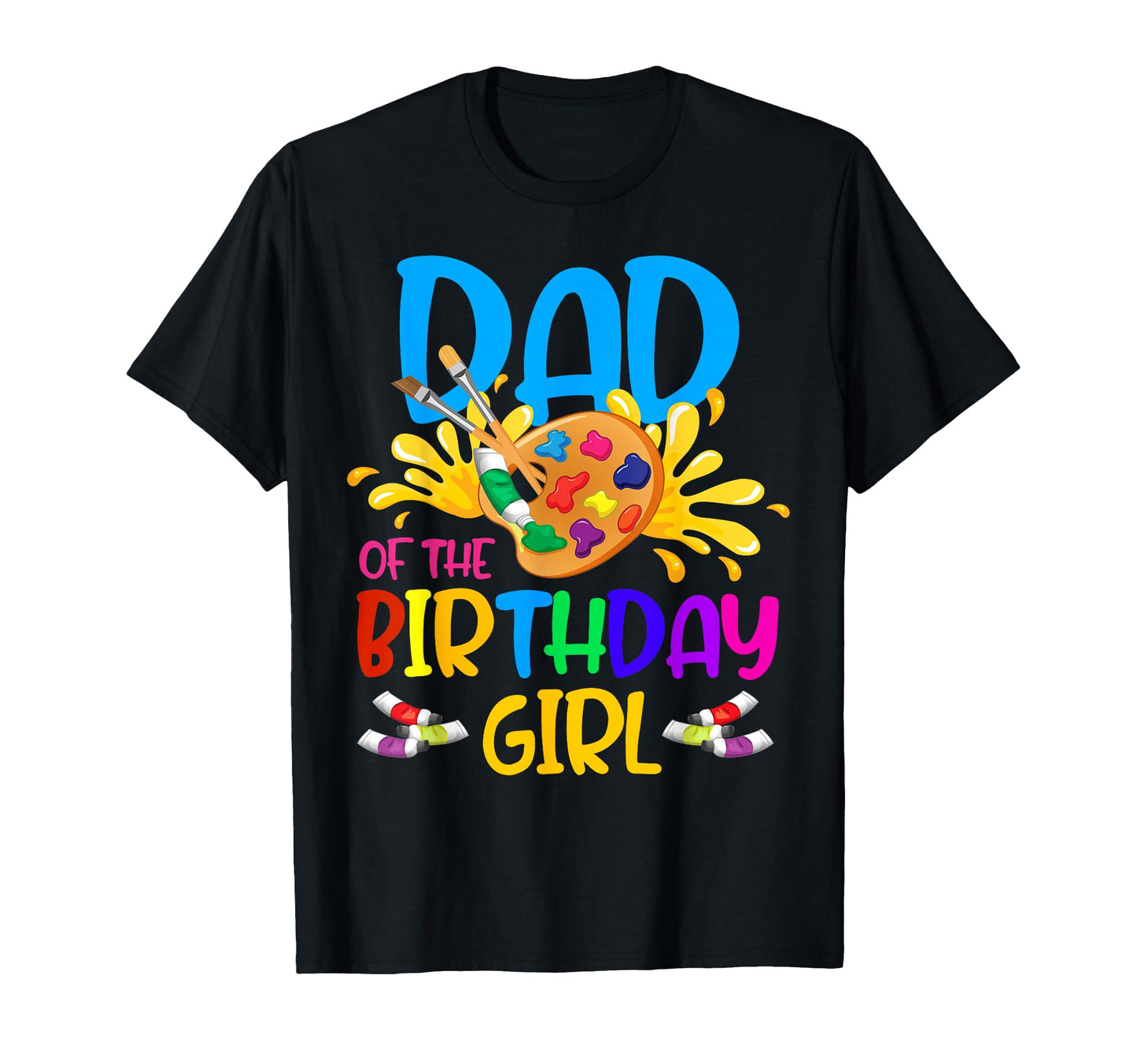 Dad Birthday Little Artist Paint B Day T-Shirt - Streetwear Style Unisex - T-Shirt, Sweatshirt, Hoodie