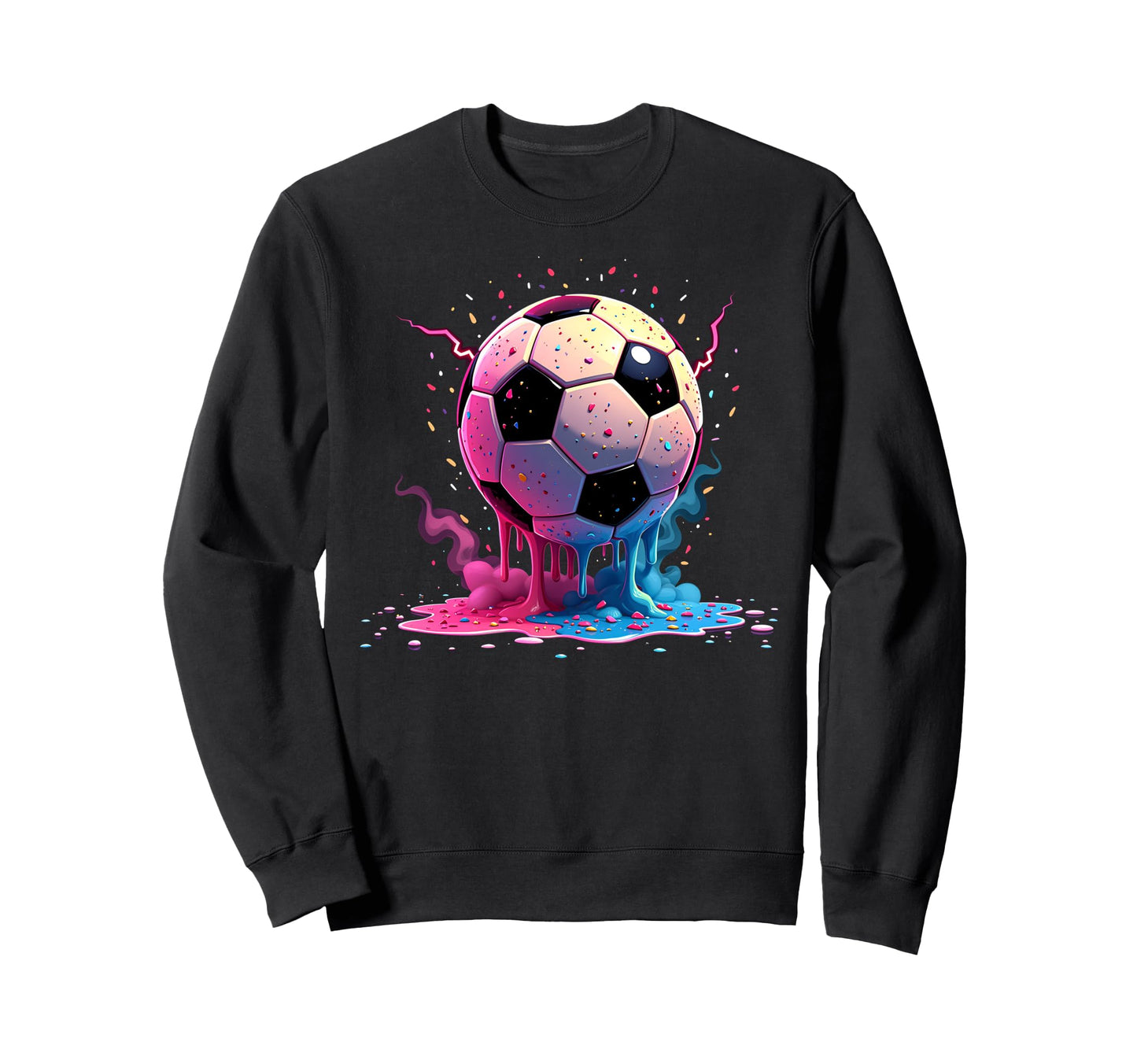 Soccer Drip Soccer Player Teen Sweatshirt - Minimalist Print Men Women - T-Shirt, Sweatshirt, Hoodie