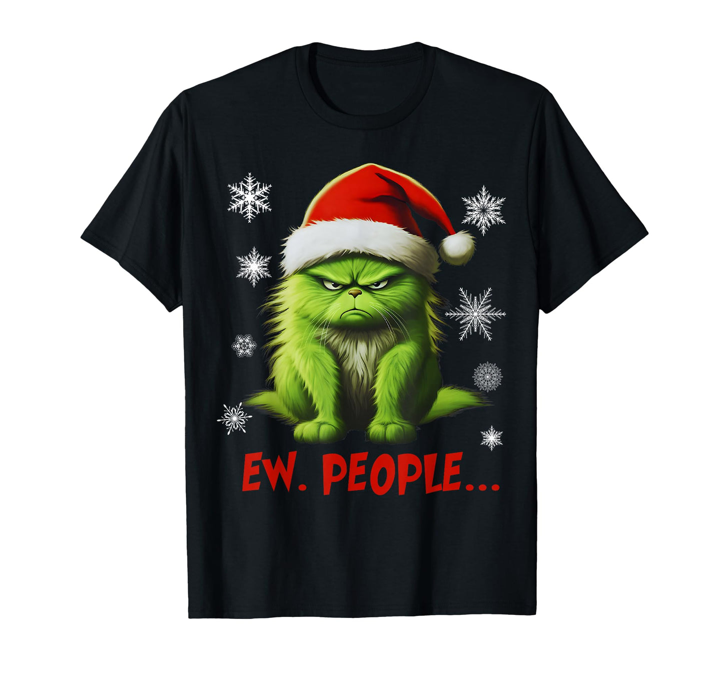 Funny Cat Ew People Meowy Cat Lovers T-Shirt - Novelty Apparel Unisex - T-Shirt, Sweatshirt, Hoodie