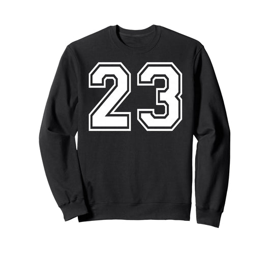 23 Number Twenty Three Team Sports Sweatshirt - Aesthetic Graphic Unisex - T-Shirt, Sweatshirt, Hoodie