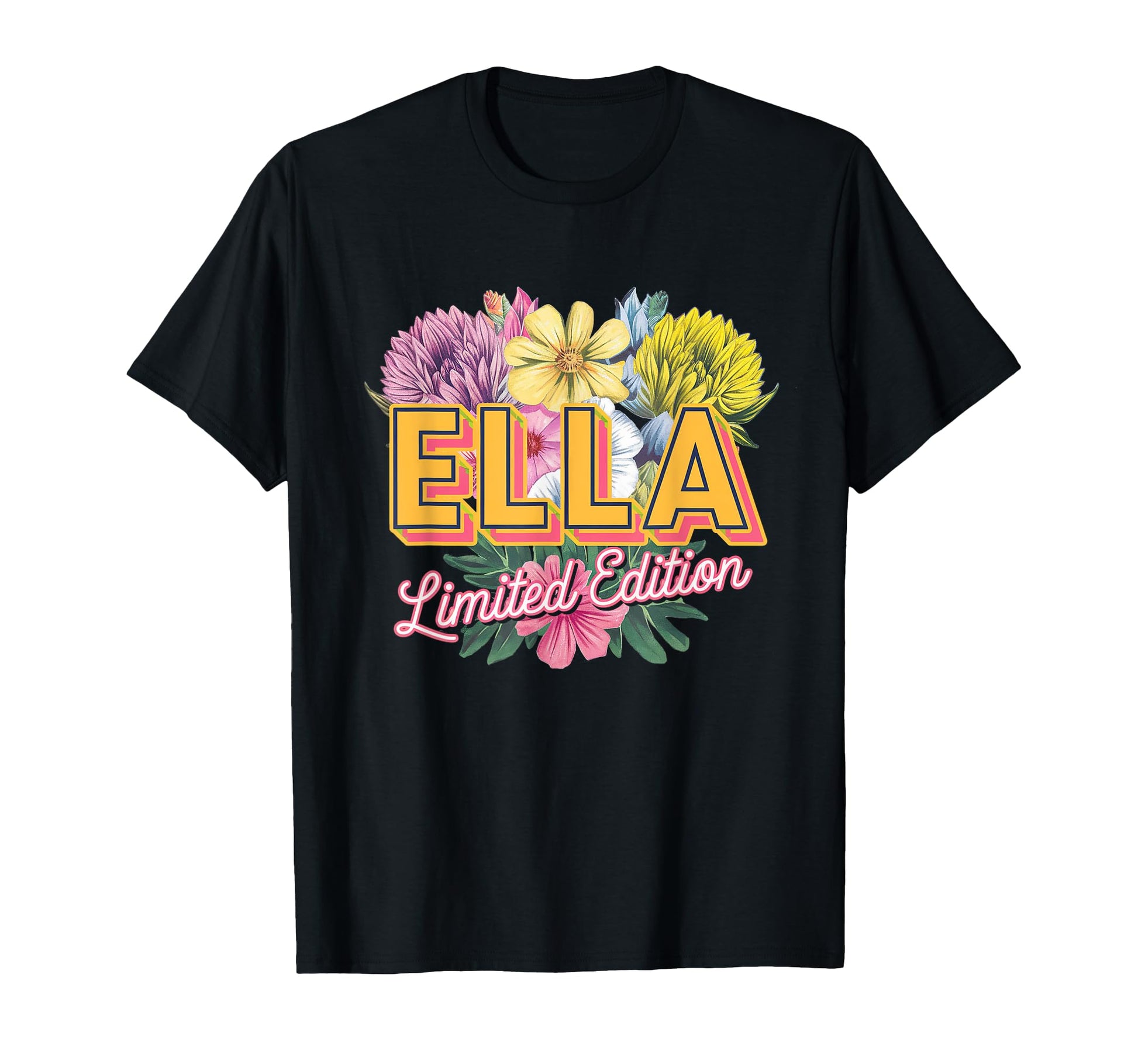 Ella Custom Name Wife Grandma T-Shirt - Custom Art Print Unisex - T-Shirt, Sweatshirt, Hoodie
