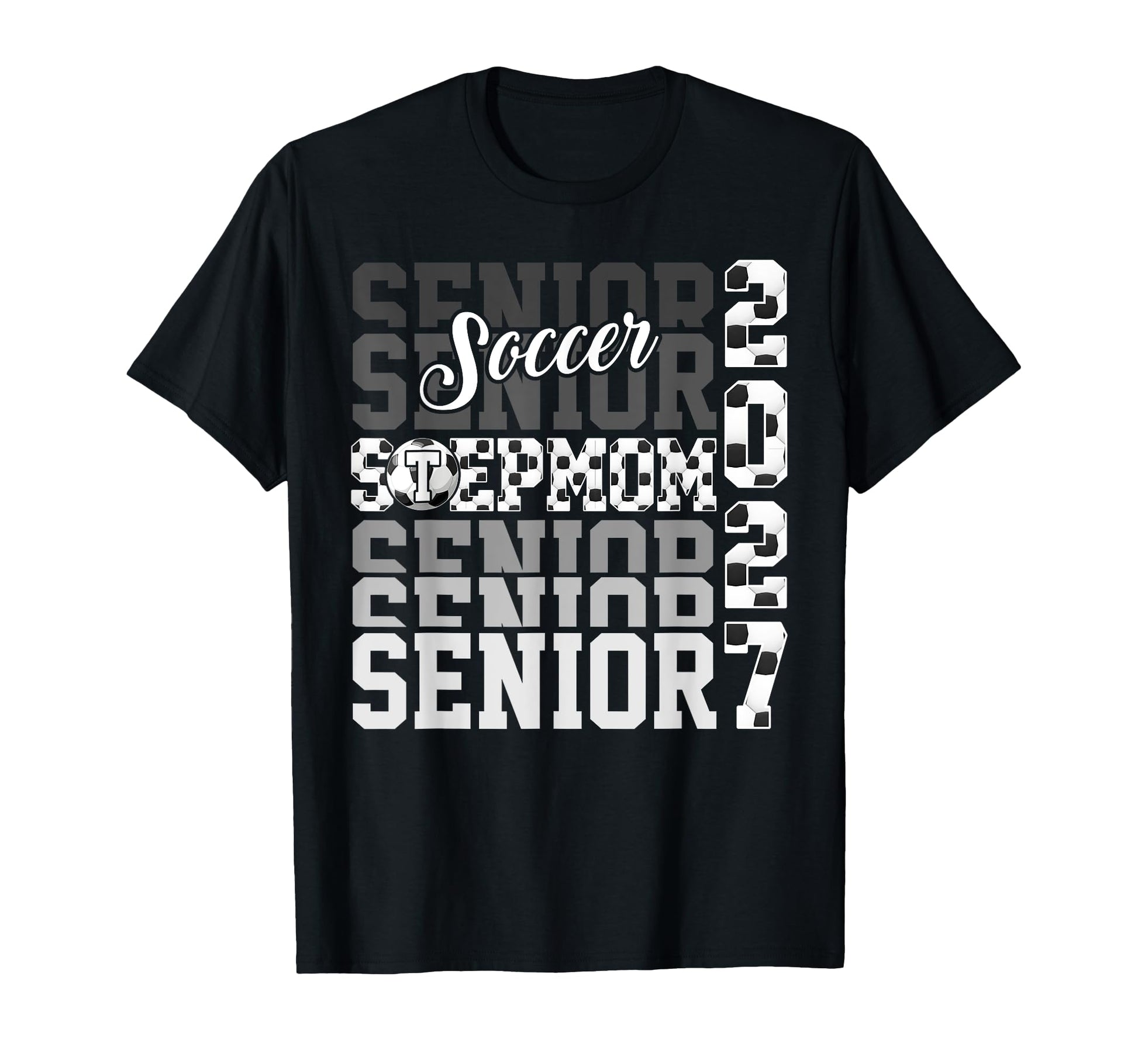 Senior 2027 Soccer Stepmom Proud Family T-Shirt - Custom Art Print Unisex - T-Shirt, Sweatshirt, Hoodie