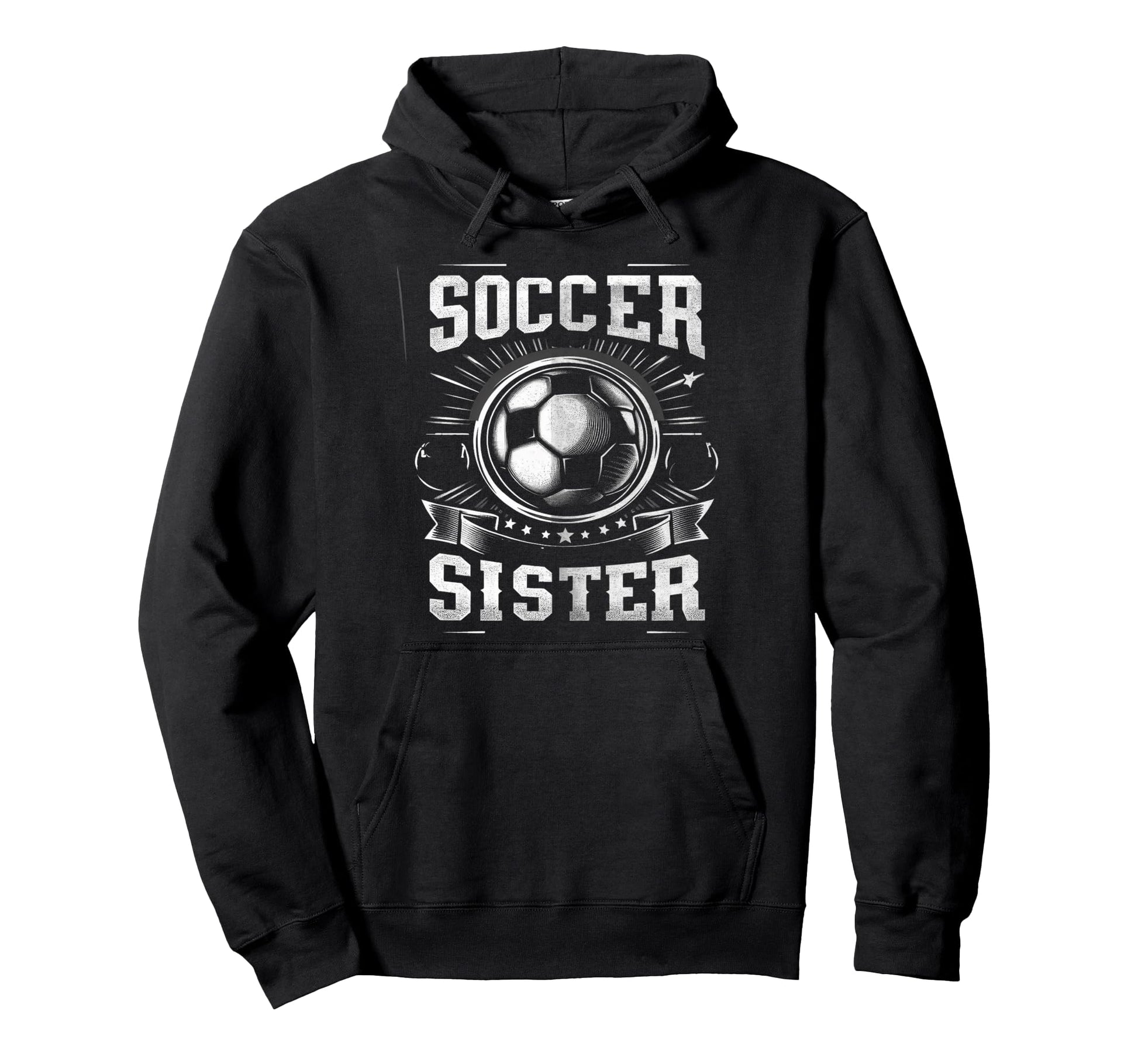 Soccer Sister Football Lover Gifts Hoodie - Minimalist Print Unisex - T-Shirt, Sweatshirt, Hoodie