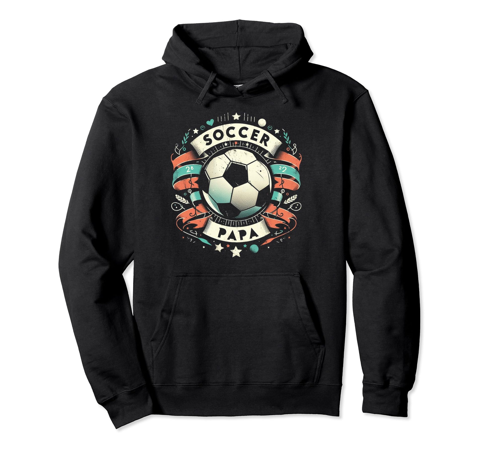 Soccer Papa Family Matching Dad Hoodie - Minimalist Print Men Women - T-Shirt, Sweatshirt, Hoodie