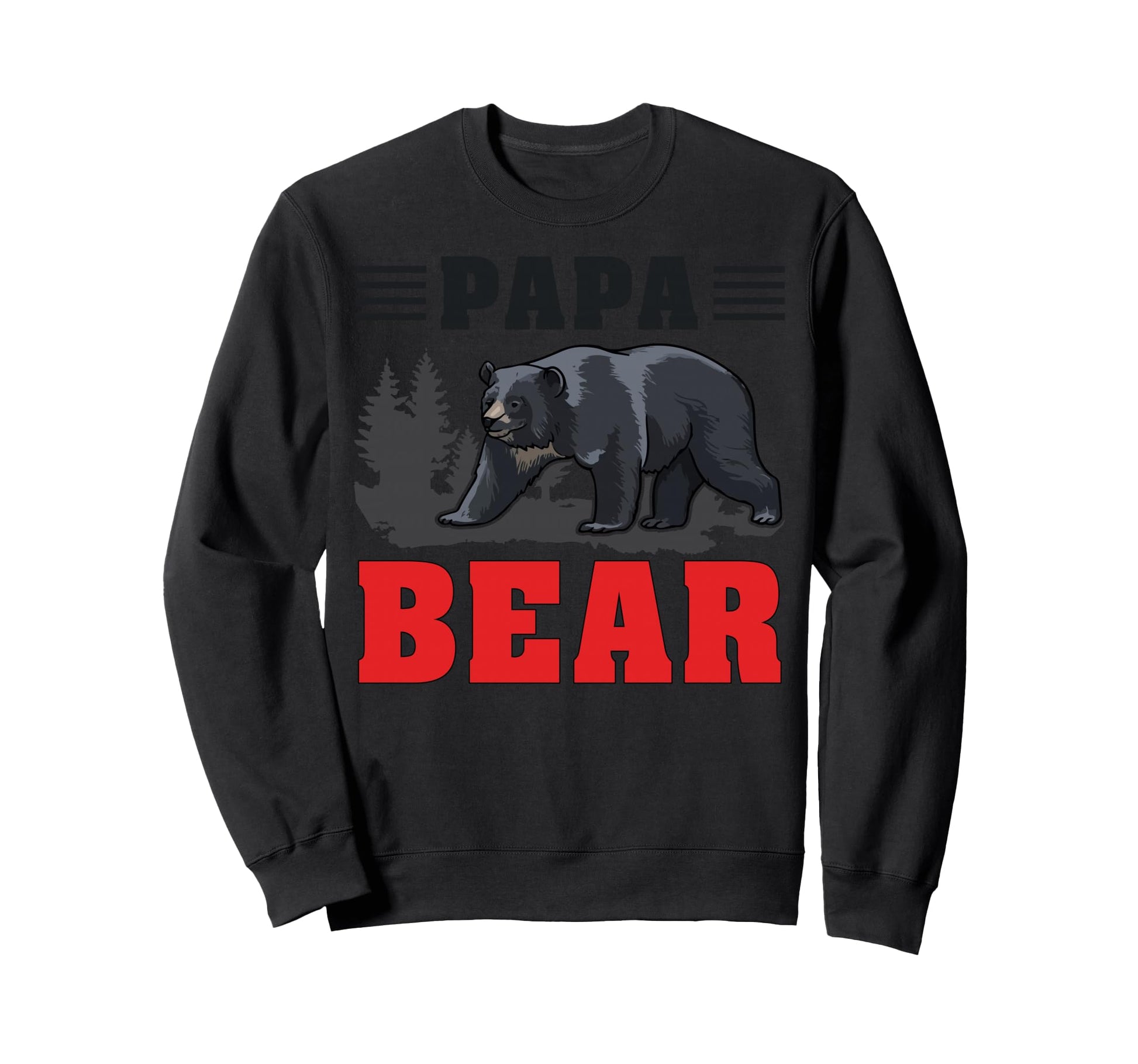 Papa Bear Father Dad Daddy Gift Funny Hoodie - Aesthetic Graphic Unisex - T-Shirt, Sweatshirt, Hoodie