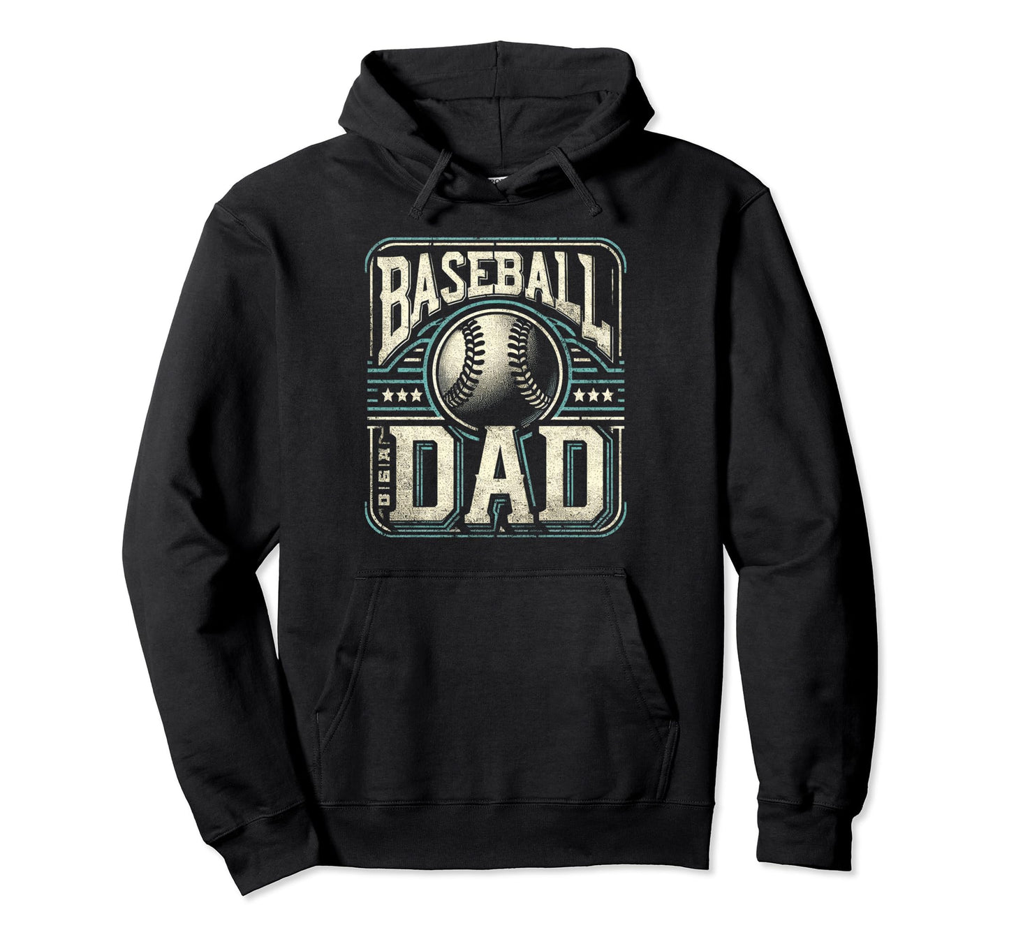 Baseball Dad Fathers Day Hoodie - Novelty Apparel for Adults - T-Shirt, Sweatshirt, Hoodie