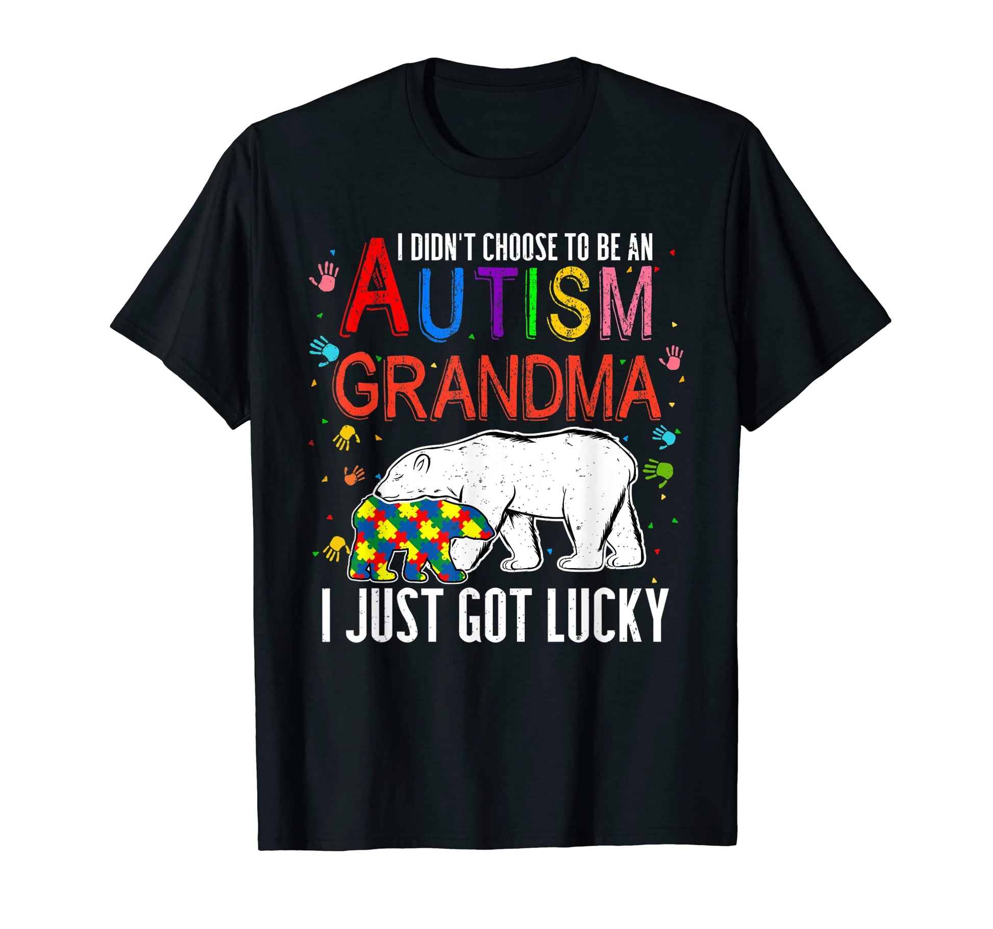 Grandma Matching Autism Family T-Shirt - Fun Novelty Design Men Women - T-Shirt, Sweatshirt, Hoodie