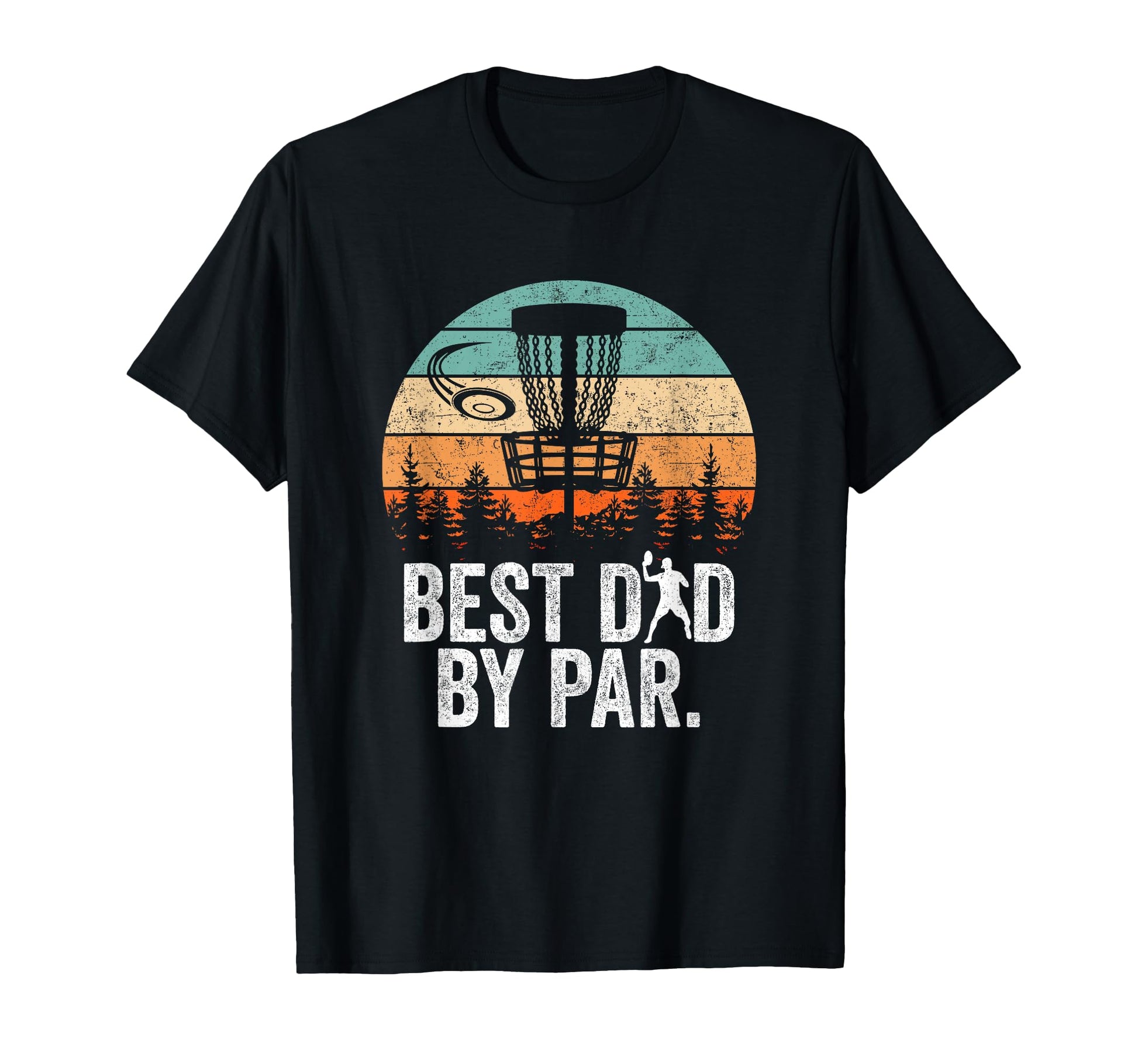 Best Dad Par Disc Golf Dad Fathers Day T-Shirt - Custom Art Print Unisex - T-Shirt, Sweatshirt, Hoodie