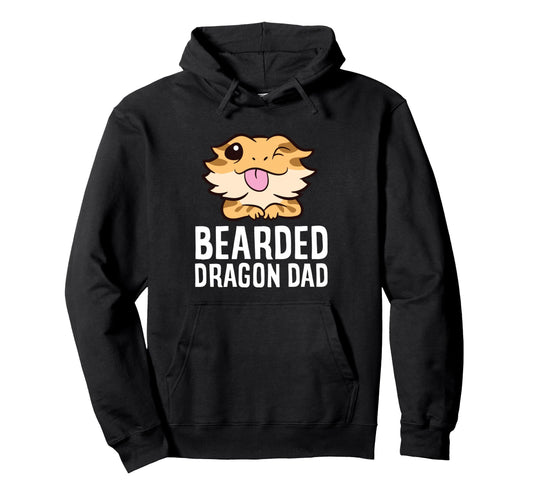 Bearded Dragon Dad Reptile Lizard Hoodie - Streetwear Style Men Women - T-Shirt, Sweatshirt, Hoodie