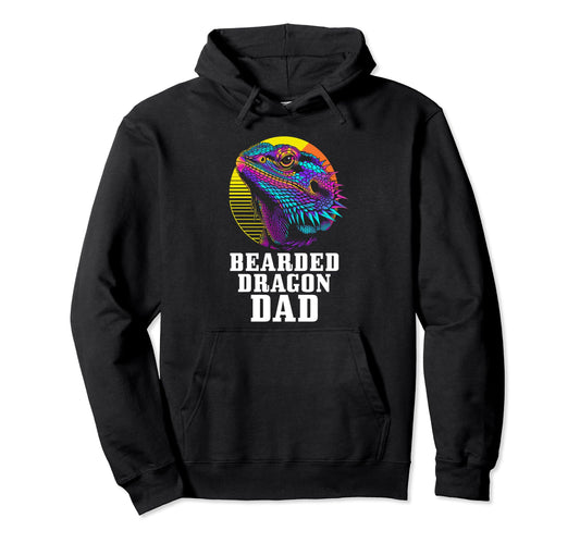Bearded Dragon Dad Funny Reptile Hoodie - Unique Graphic Men Women - T-Shirt, Sweatshirt, Hoodie