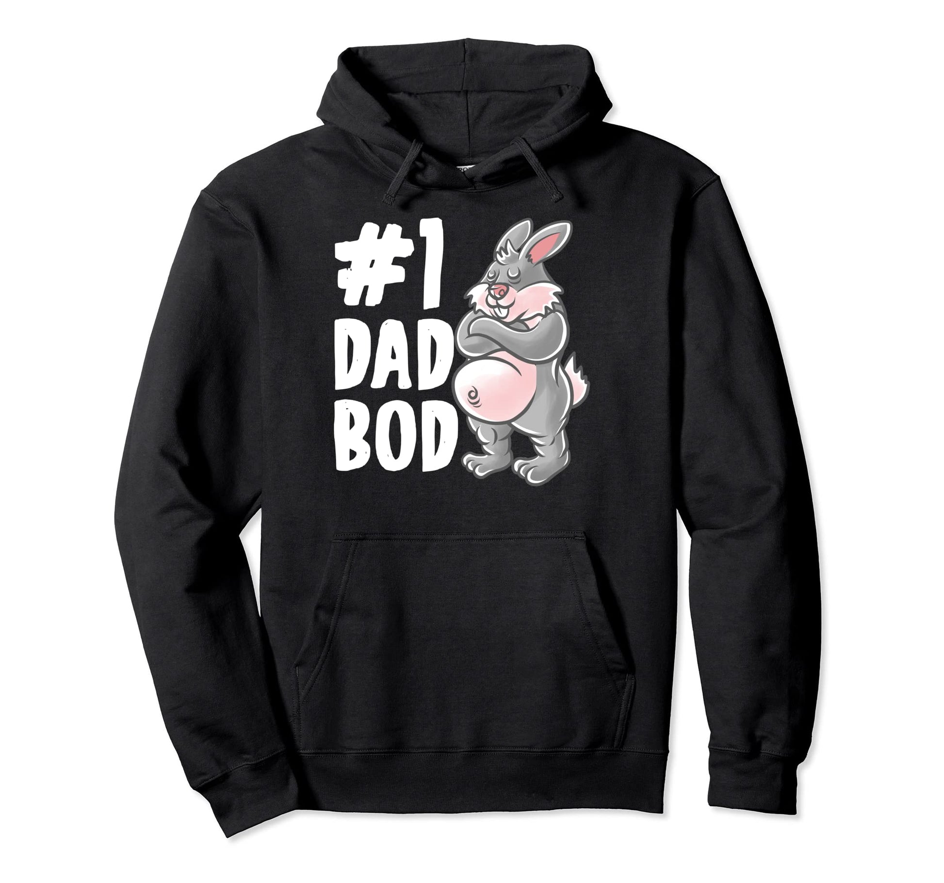 Bunny Dad Best Dad Bod Daddy Rabbit Hoodie - Streetwear Style for Adults - T-Shirt, Sweatshirt, Hoodie