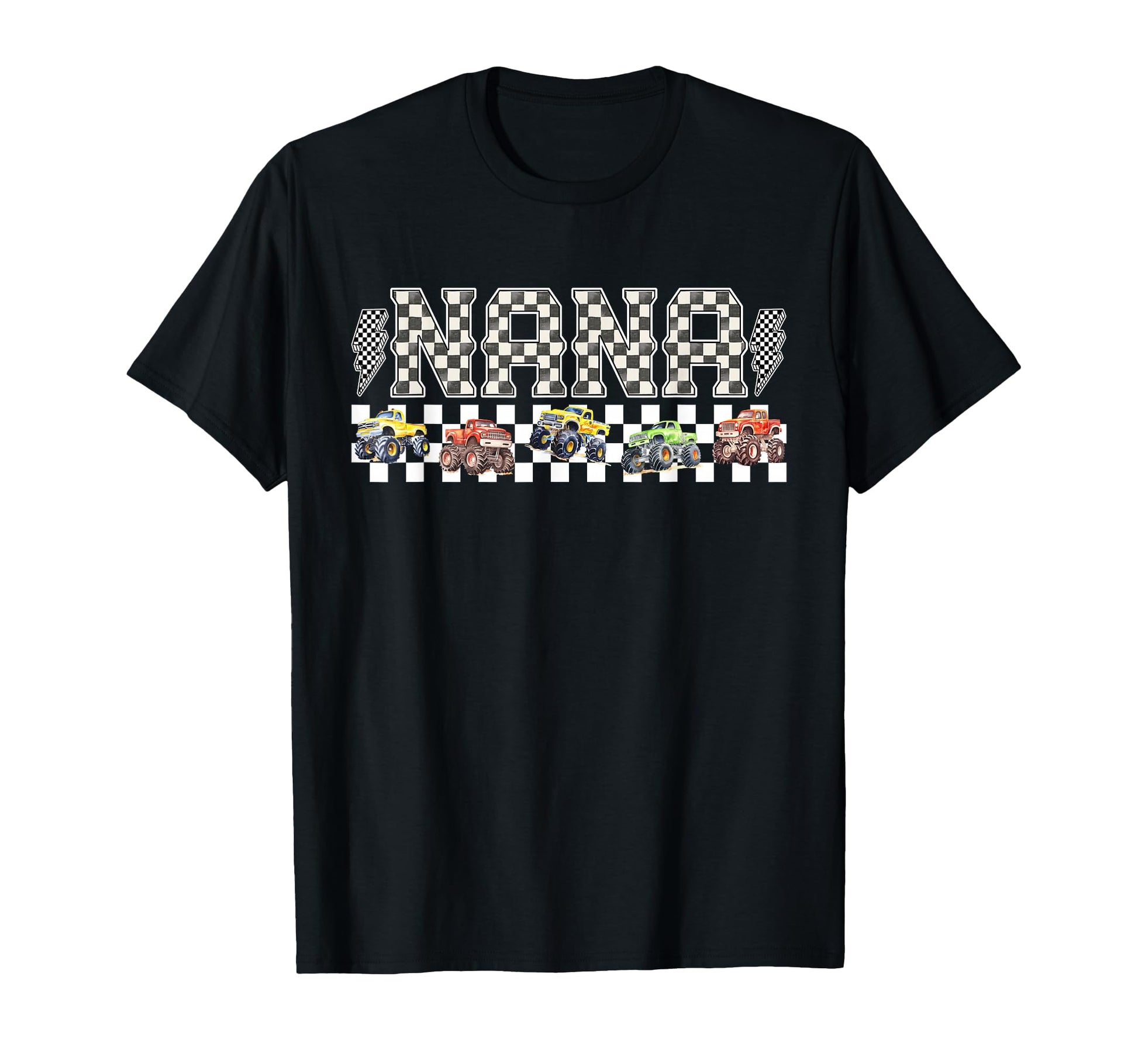 Nana Monster Truck Family Crew Birthday T-Shirt - Unique Graphic Men Women - T-Shirt, Sweatshirt, Hoodie
