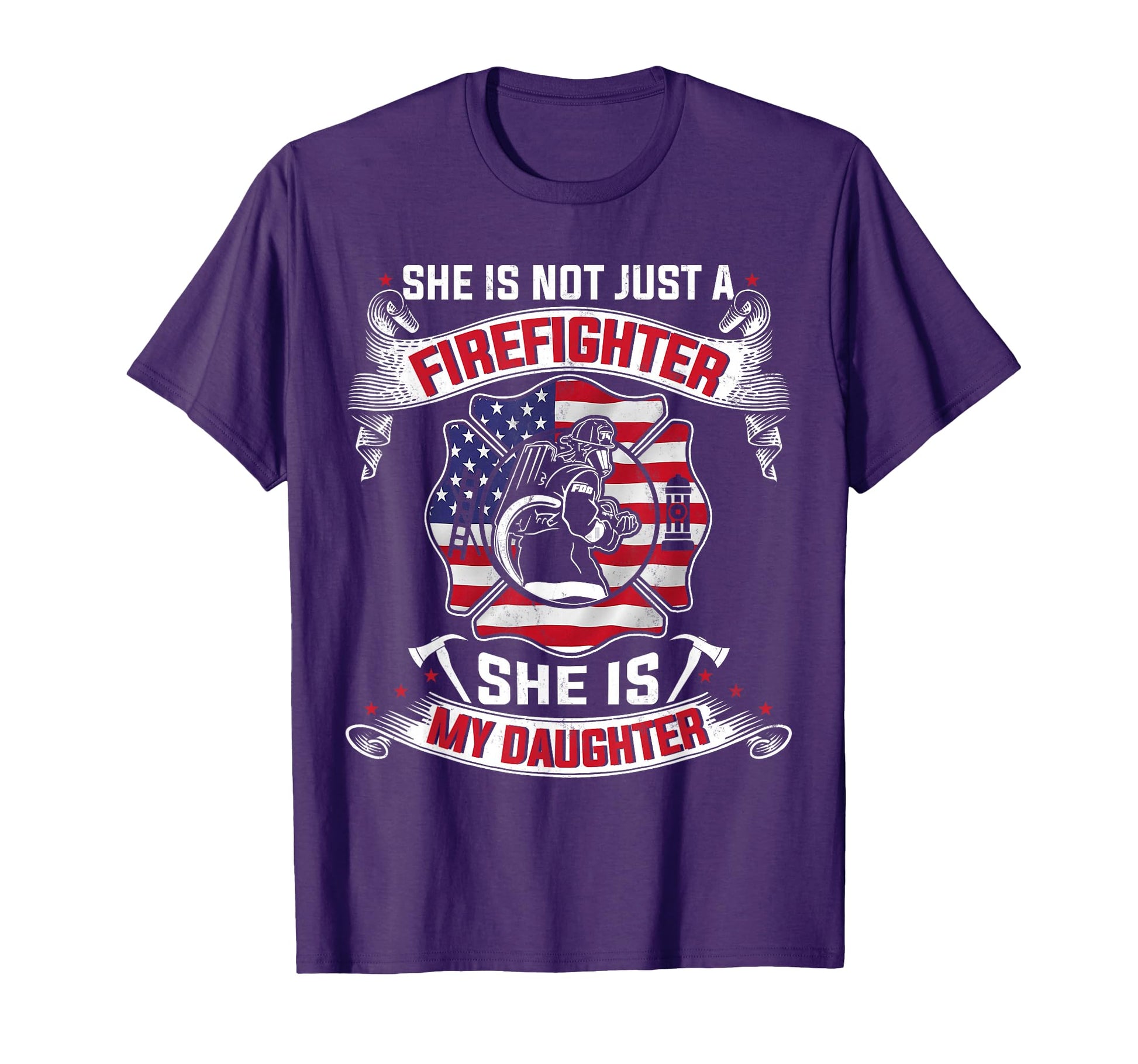 She Is Not Just Firefighter She Is My T-Shirt - Unique Graphic Unisex - T-Shirt, Sweatshirt, Hoodie