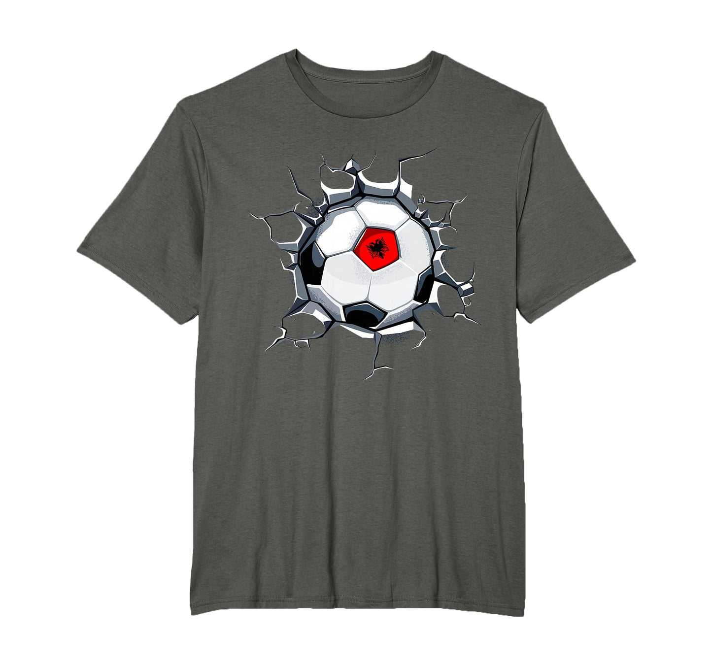 Albania Soccer Fans Jersey Albanian T-Shirt - Custom Art Print Unisex - T-Shirt, Sweatshirt, Hoodie