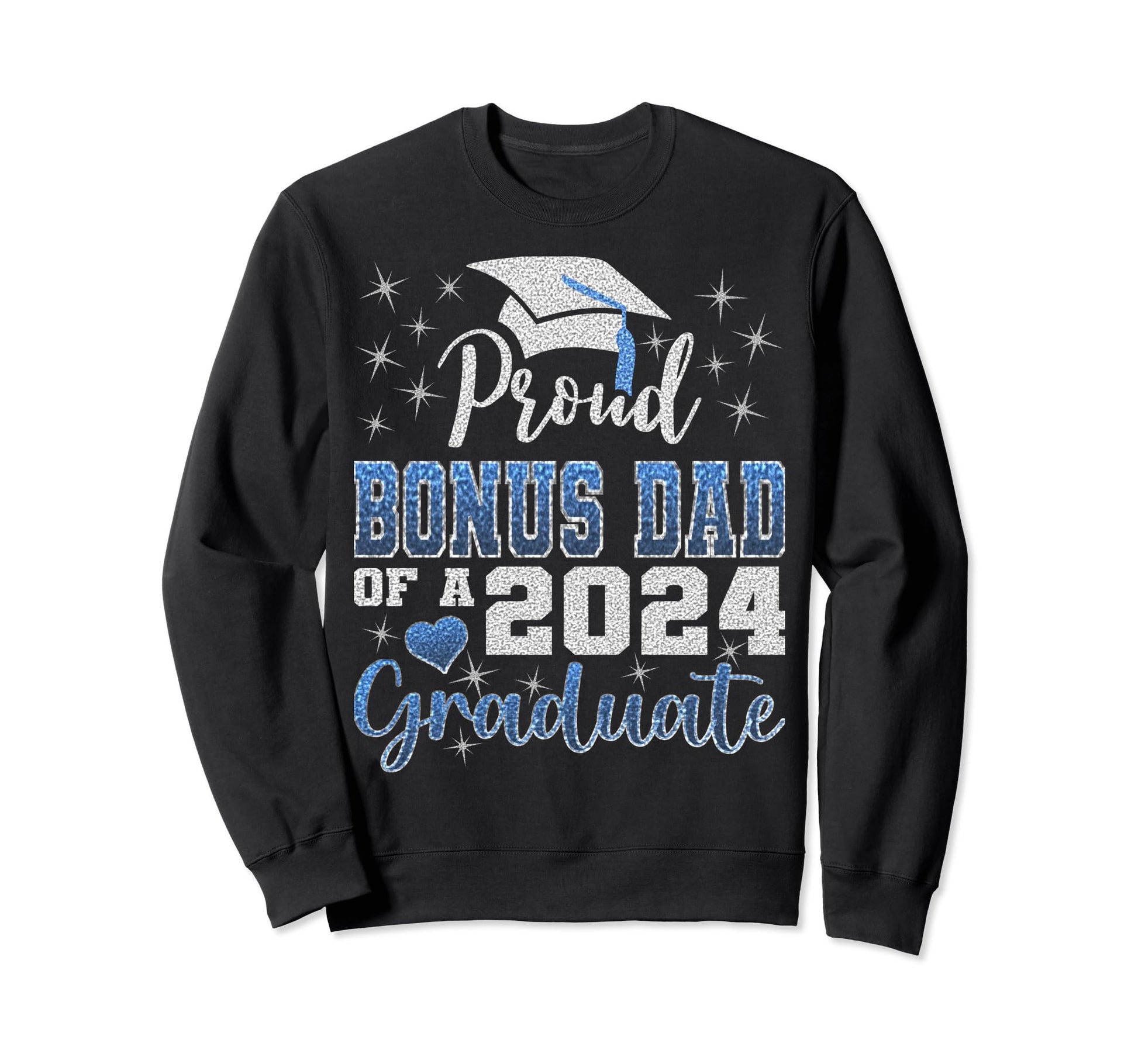Super Proud Bonus Dad 2024 Sweatshirt - Minimalist Print for Adults - T-Shirt, Sweatshirt, Hoodie