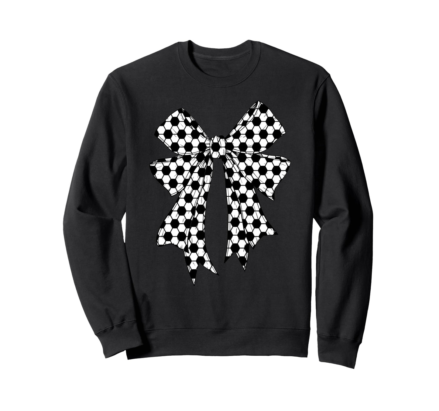 Soccer Ball Coquette Bow Soccer Mom Sweatshirt - Streetwear Style Unisex - T-Shirt, Sweatshirt, Hoodie