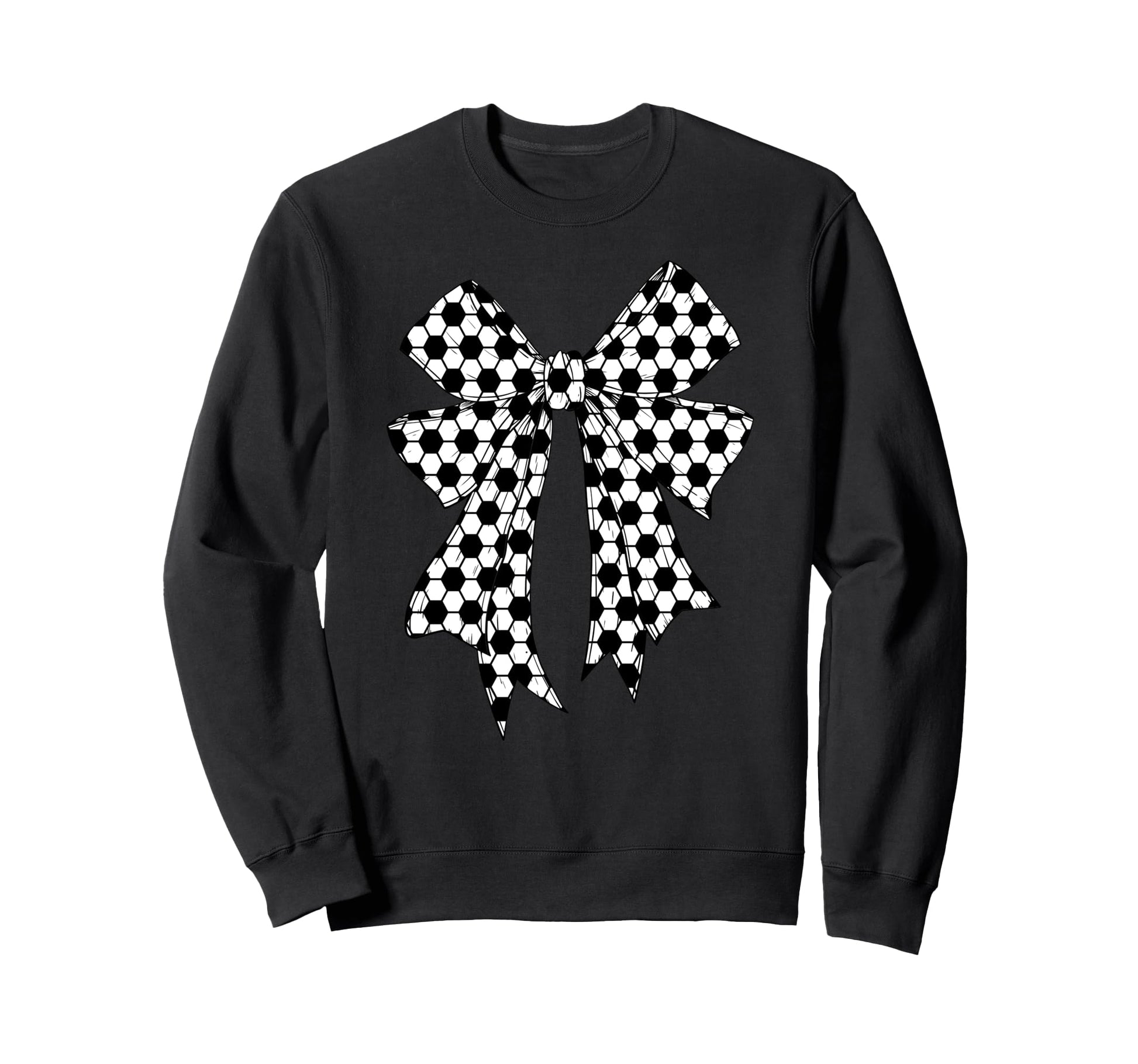 Soccer Ball Coquette Bow Soccer Mom Sweatshirt - Streetwear Style Unisex - T-Shirt, Sweatshirt, Hoodie
