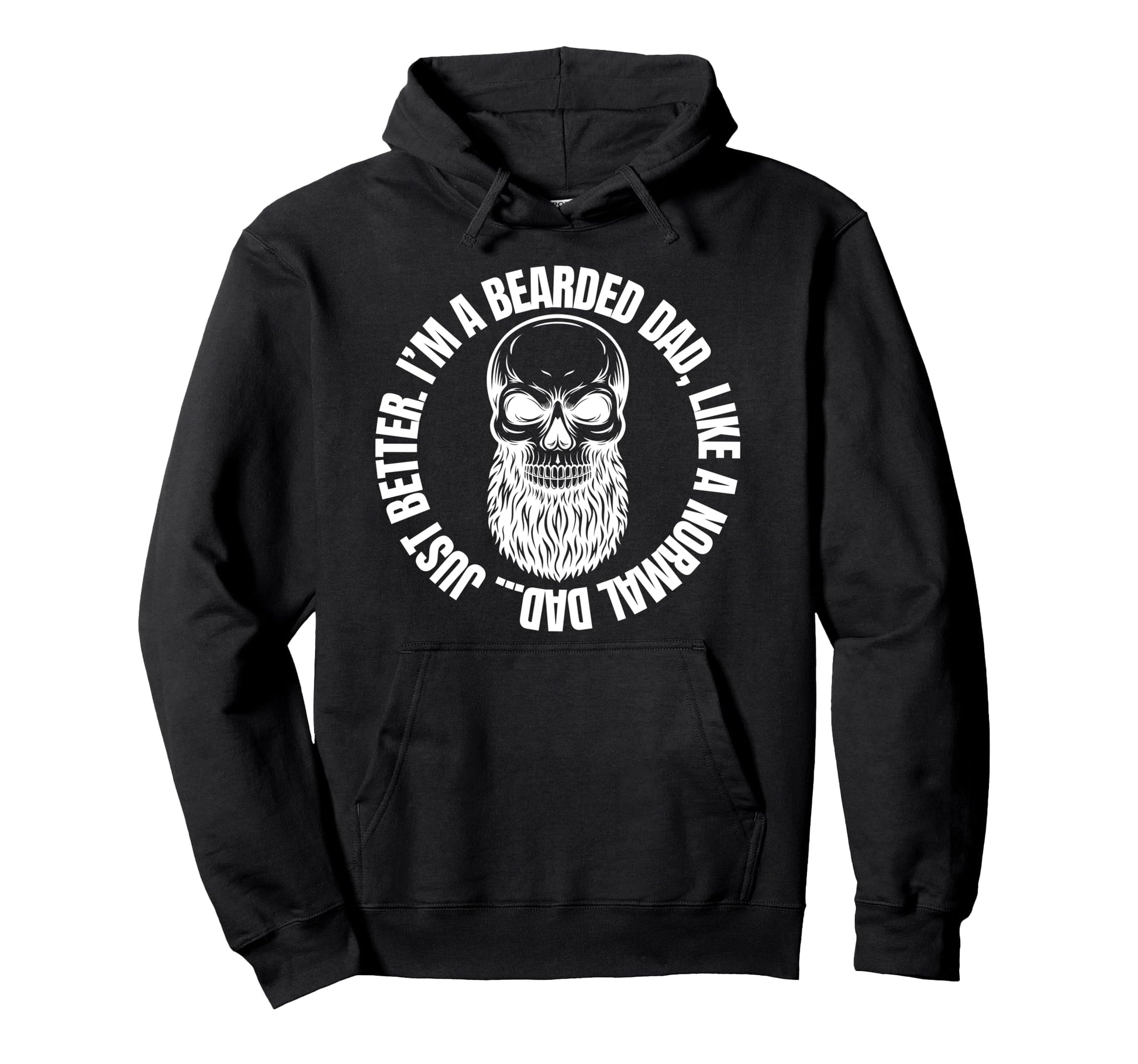 Bearded Dad Mens Beard Funny Superhero Hoodie - Aesthetic Graphic Men Women - T-Shirt, Sweatshirt, Hoodie