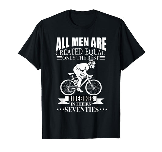 All Are Created Equal Biking T-Shirt - Aesthetic Graphic for Adults - T-Shirt, Sweatshirt, Hoodie