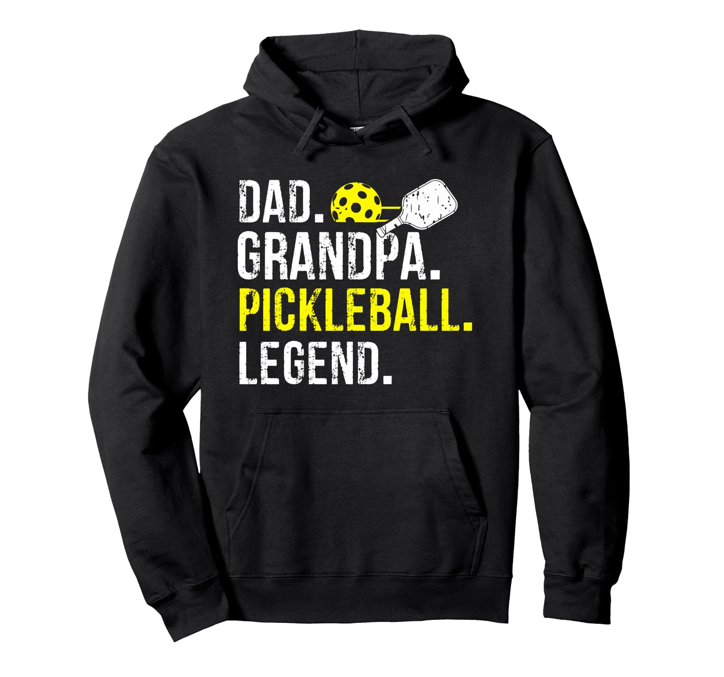 Dad Grandpa Pickleball Legend Fathers Day Hoodie - Minimalist Print Unisex - T-Shirt, Sweatshirt, Hoodie