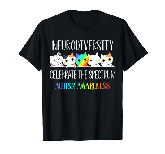 Autism Embrace Neurodiversity T-Shirt - Minimalist Print Men Women - T-Shirt, Sweatshirt, Hoodie
