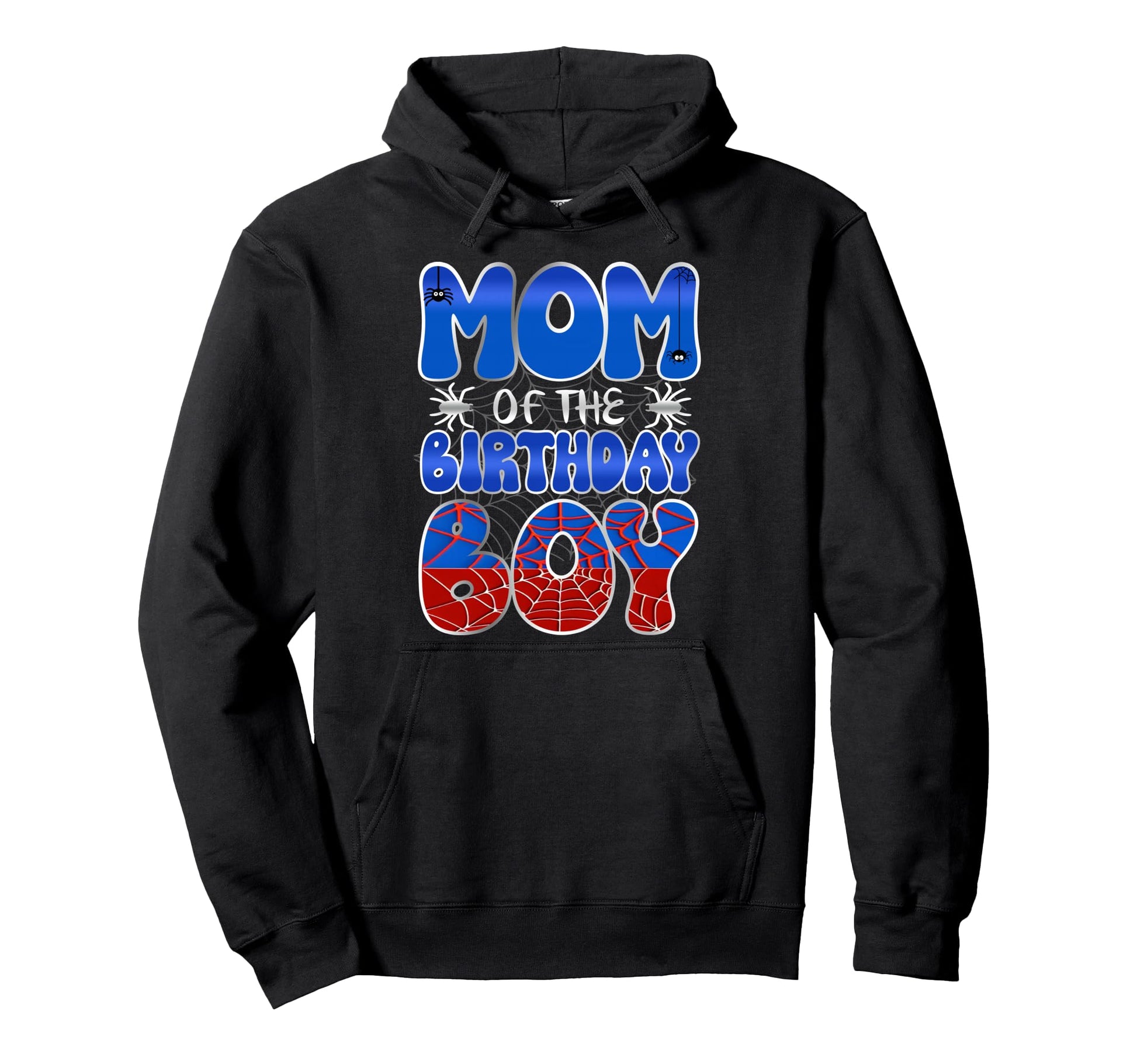 Mom Birthday Spider Web Mom And Dad Hoodie - Minimalist Print for Adults - T-Shirt, Sweatshirt, Hoodie