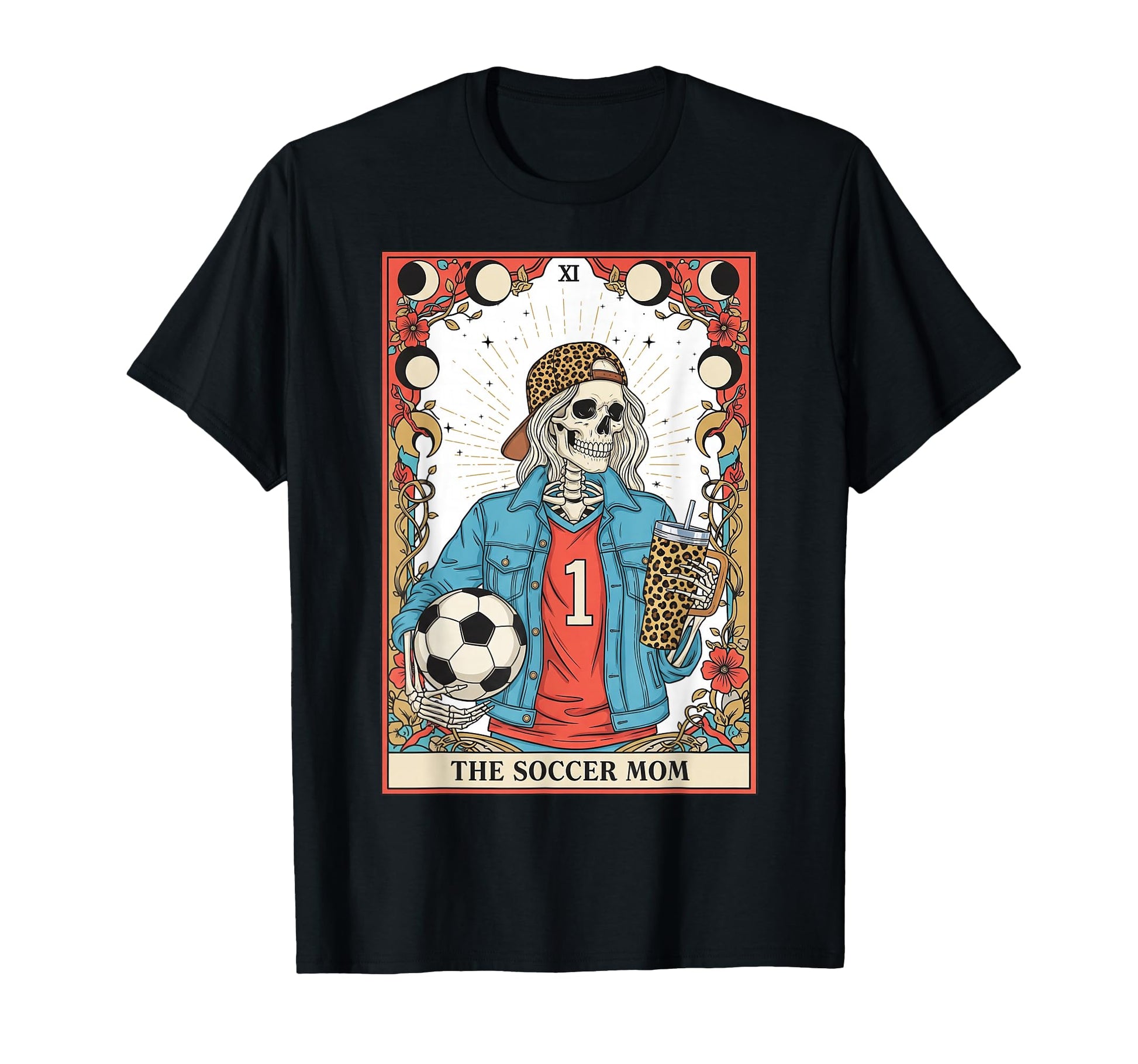 Soccer Mom Tarot Card Skeleton Soccer Mama T-Shirt - Unique Graphic Unisex - T-Shirt, Sweatshirt, Hoodie