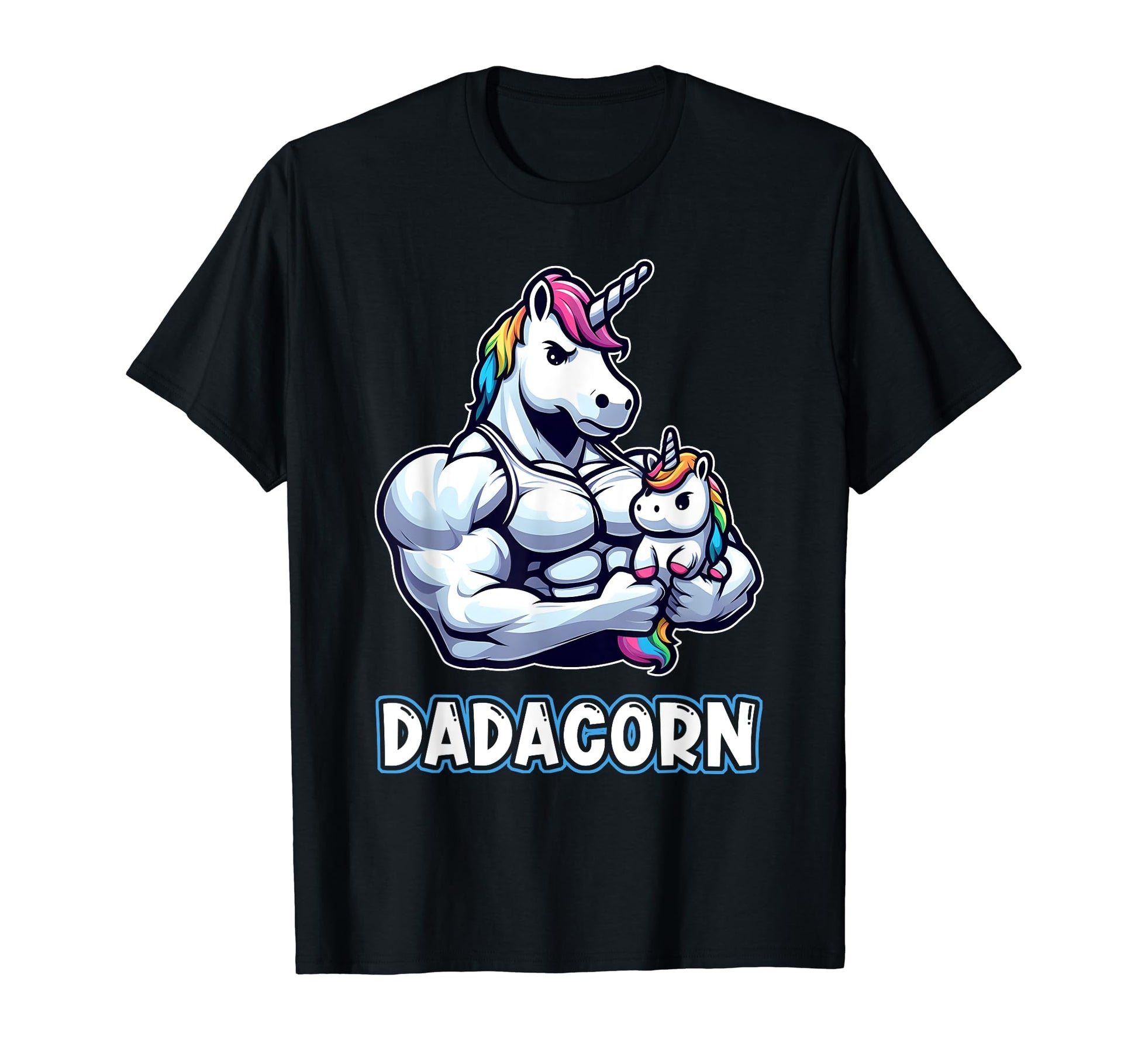 Dadacorn Fathers Day Unicorn Dad T-Shirt - Fun Novelty Design for Adults - T-Shirt, Sweatshirt, Hoodie