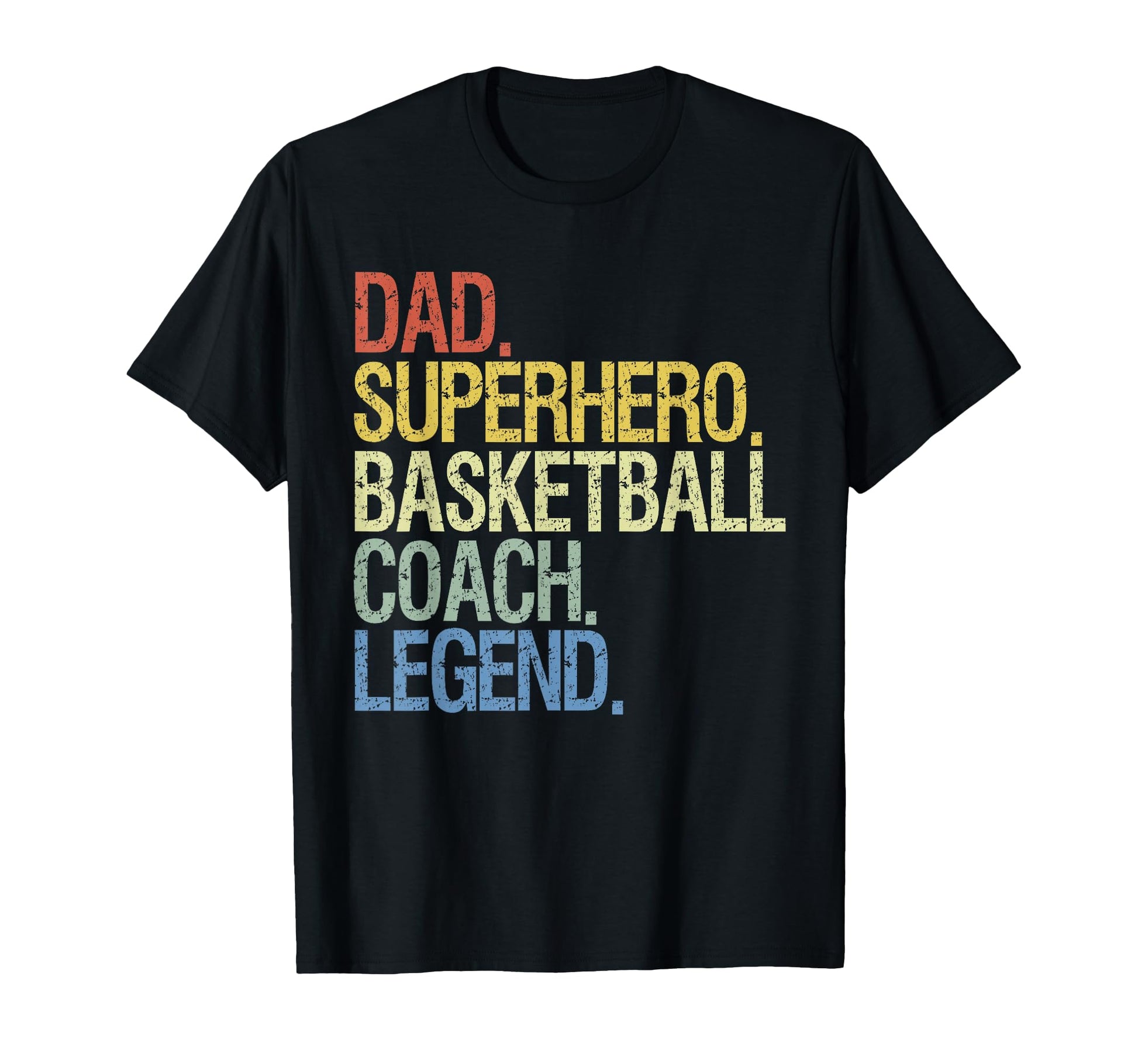 Dad Superhero Basketball Coach Legend Coach Hoodie - Novelty Apparel Unisex - T-Shirt, Sweatshirt, Hoodie