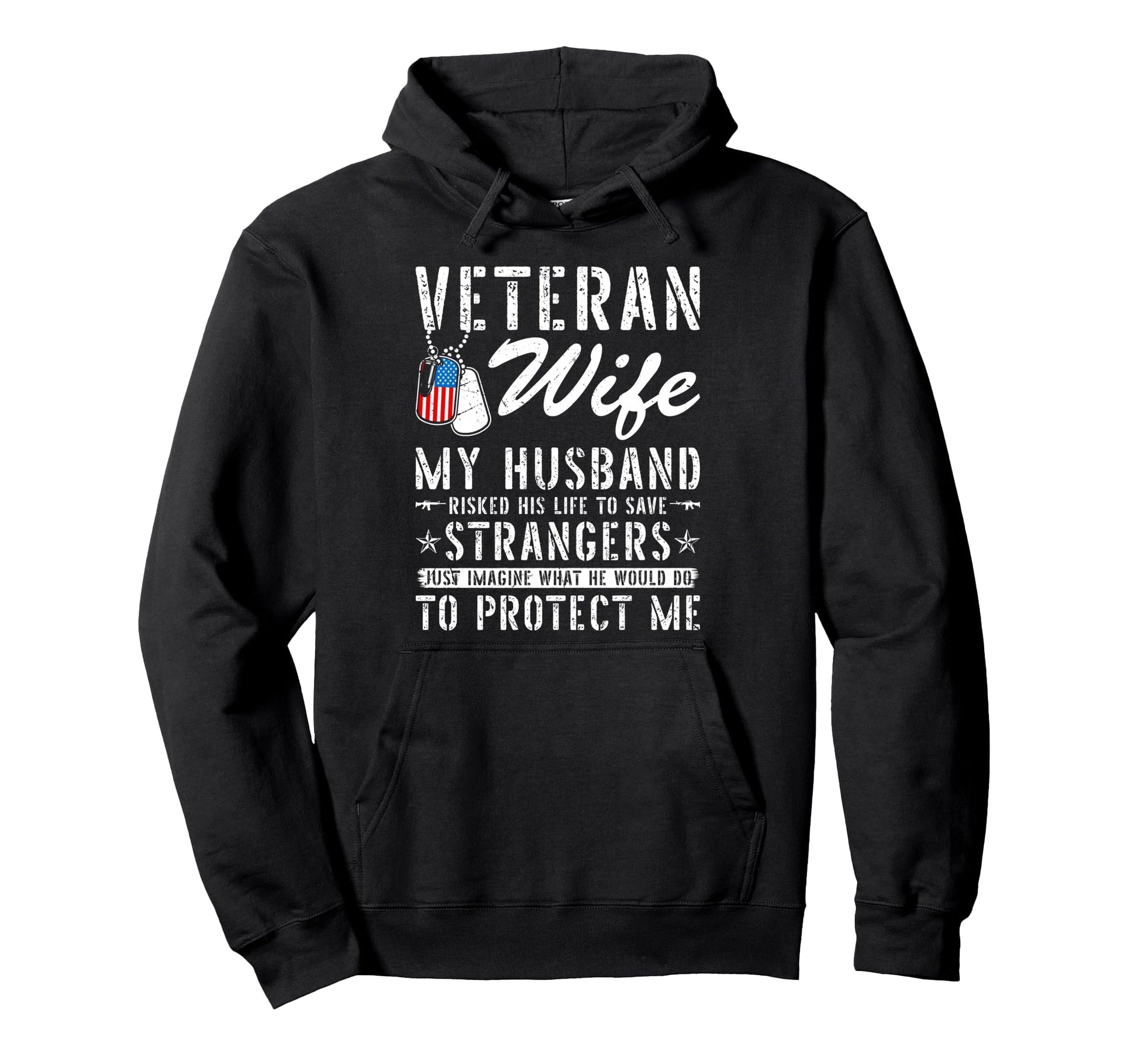 Veteran Wife Us Veteran Army Husband Hoodie - Novelty Apparel Men Women - T-Shirt, Sweatshirt, Hoodie