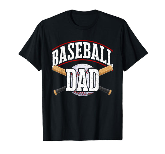Baseball Baseball Dad Daddy Fathers Day T-Shirt - Aesthetic Graphic Unisex - T-Shirt, Sweatshirt, Hoodie