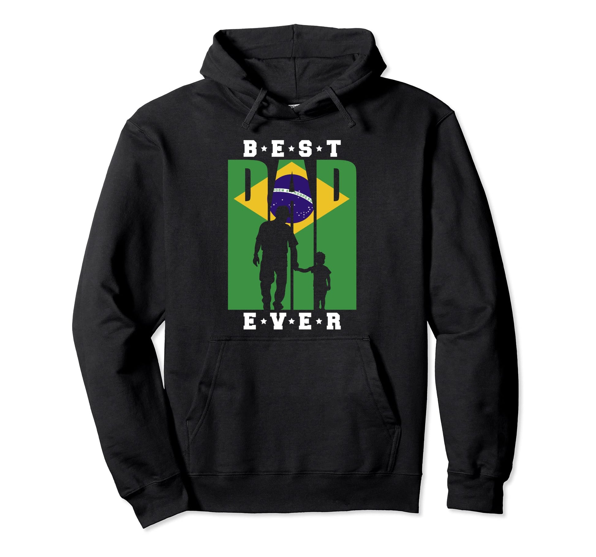 Papai Brazilian Dad Pai Brazil Daddy Hoodie - Custom Art Print Men Women - T-Shirt, Sweatshirt, Hoodie