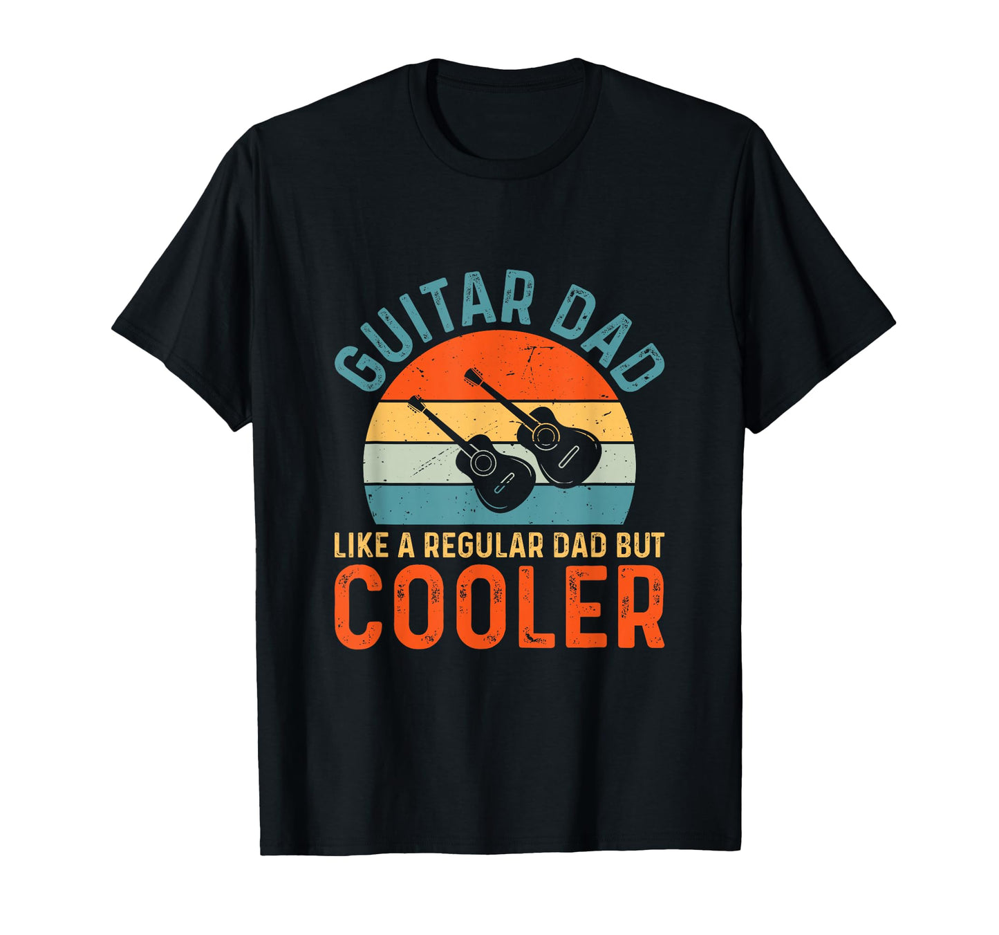 Fathers Day Guitar Dad Like Regular T-Shirt - Minimalist Print for Adults - T-Shirt, Sweatshirt, Hoodie