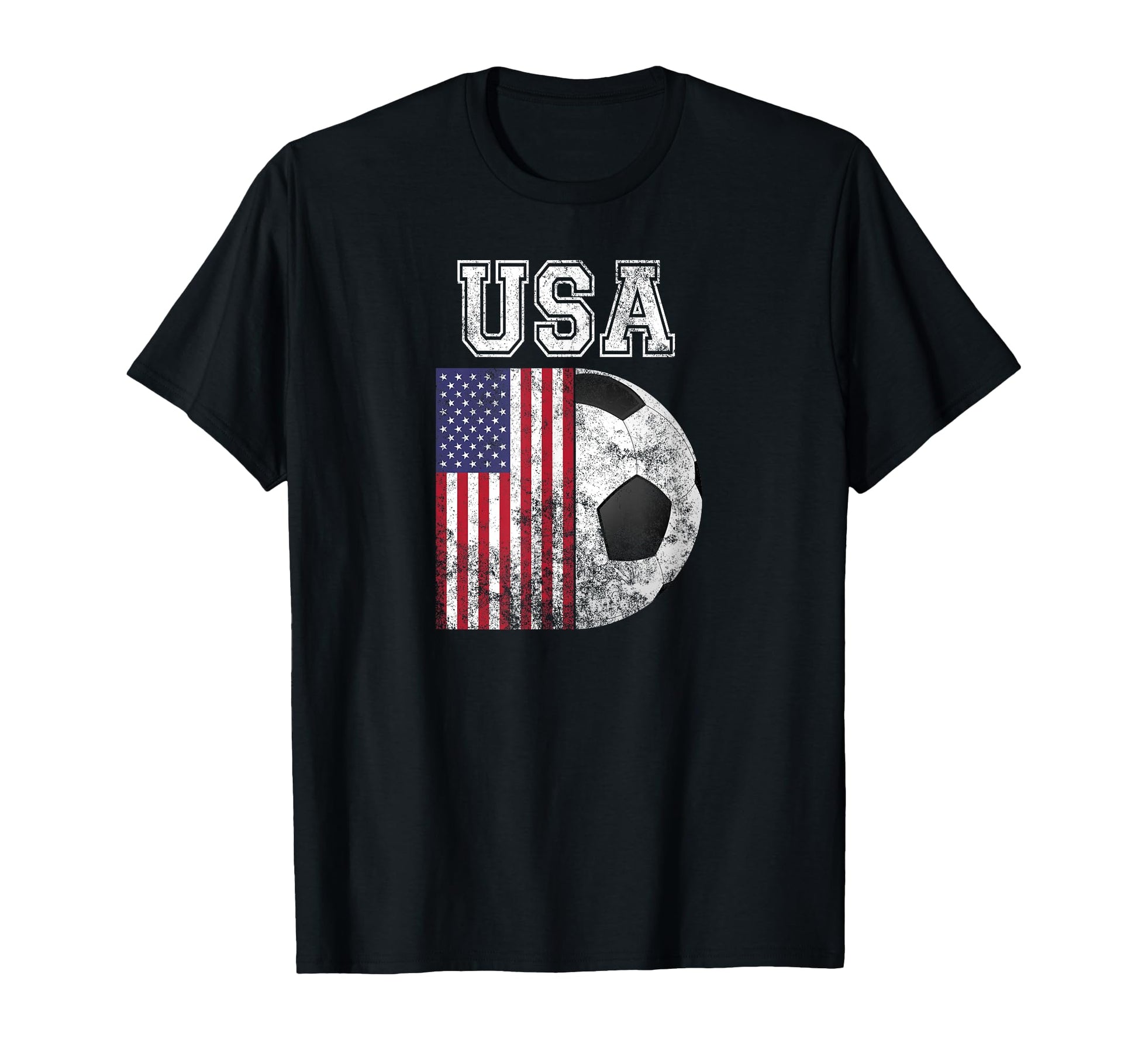 Usa Flag Soccer Futbol Football T-Shirt - Trendy Graphic for Adults - T-Shirt, Sweatshirt, Hoodie