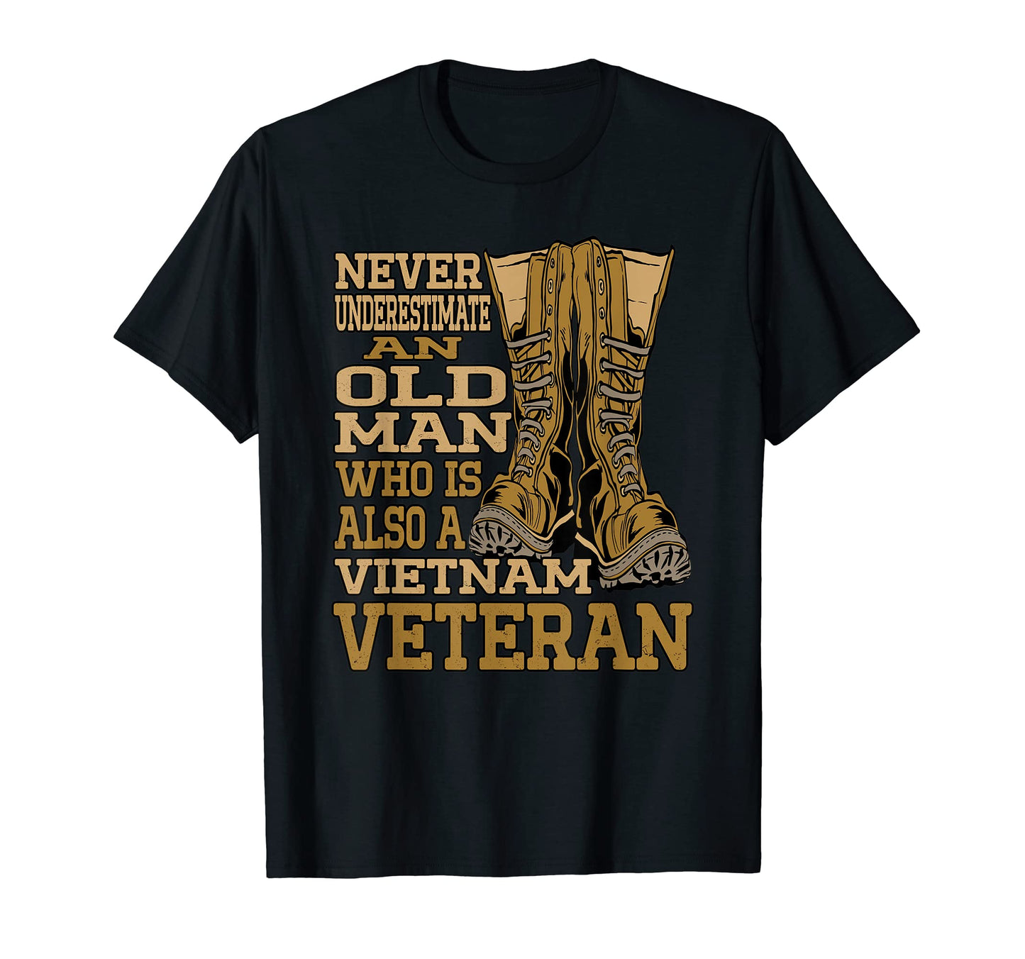 Never Underestimate Old Vietnam T-Shirt - Minimalist Print for Adults - T-Shirt, Sweatshirt, Hoodie