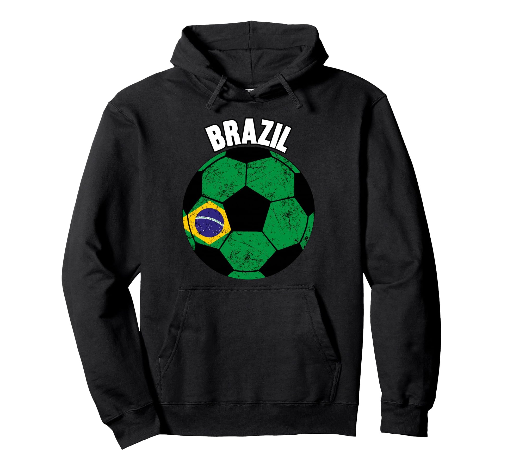 Brazil Football Fan Soccer Game Hoodie - Casual Everyday Wear Men Women - T-Shirt, Sweatshirt, Hoodie